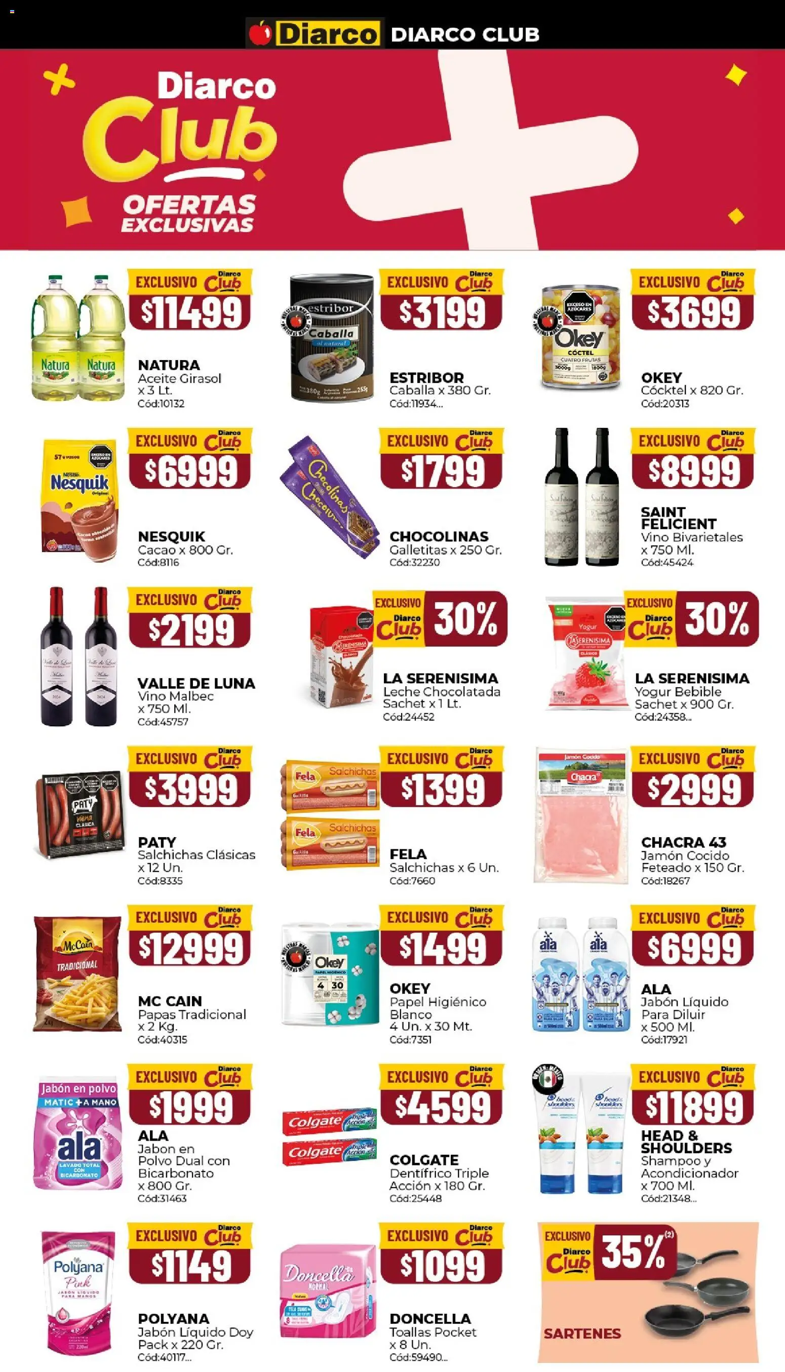Diarco - Ofertas en Tierra del Fuego │ válido desde el 14/09/2026 | Página: 5 | Productos: Jabón líquido, Shampoo, Jabón, Chocolatada