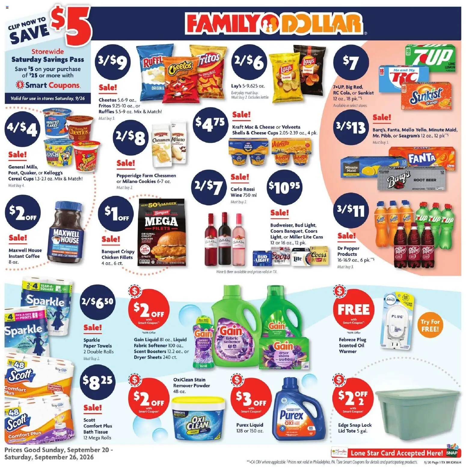 Family Dollar Weekly Ad - valid from 09/20/2026 | Page: 1