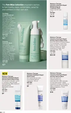 Preview of Moisture Therapy Intensive Healing & Repair Silicone Glove Hand Cream, For normal to dry skin. Locks in moisture, even through hand washing. With vitamin E and almond oil. Delicately scented. 100 ml from shop Avon valid from 21.05.2026 | Page: 62