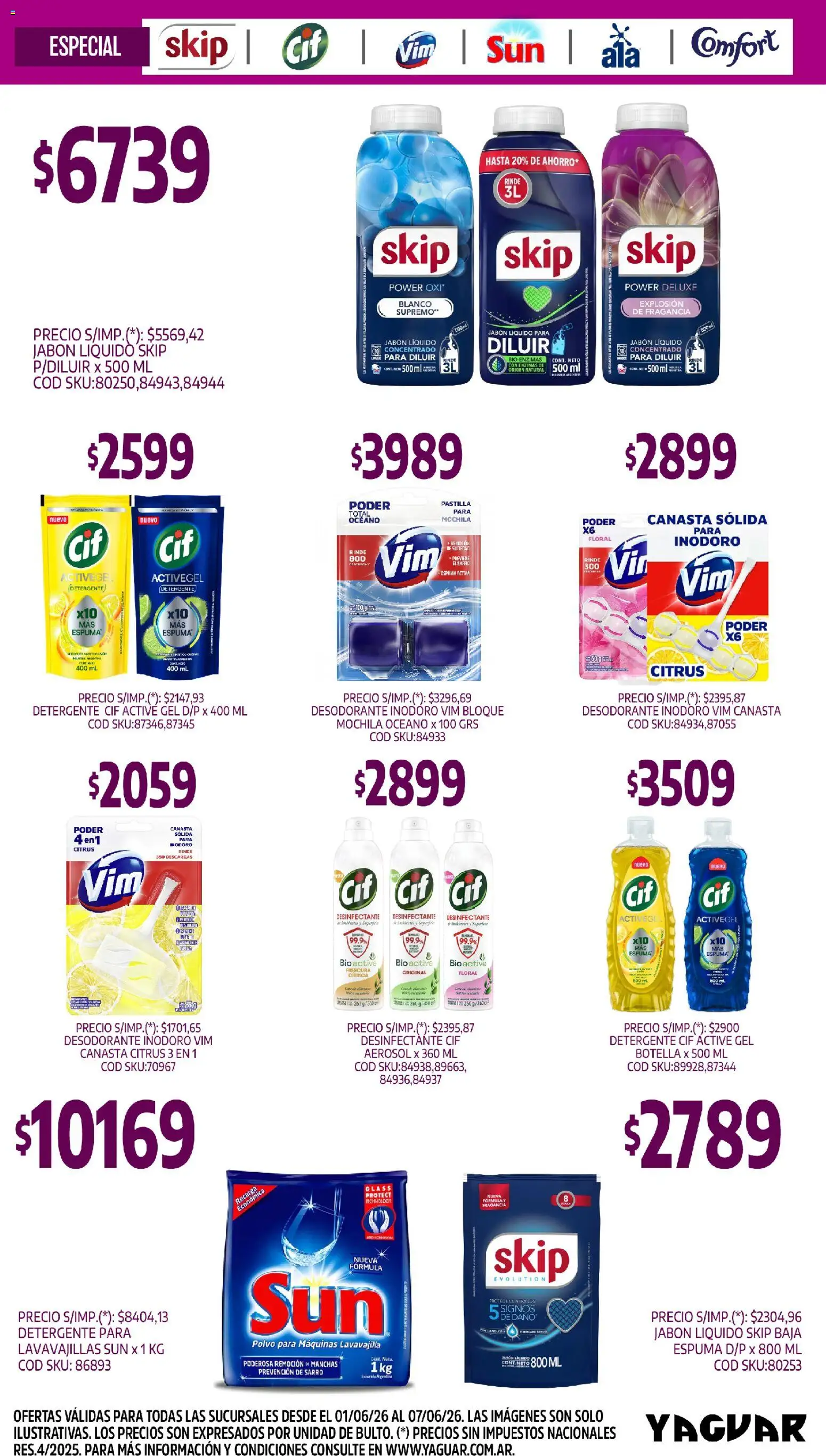 Yaguar - Aliados De Tu Bolsillo Parque Chacabuco │ válido desde el 01.06.2026 | Página: 2 | Productos: Desinfectante, Botella, Jabón líquido, Jabón
