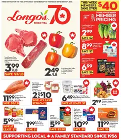 Preview of Longo's weekly flyer / circulaire from shop Longo's valid from Sep 24, 2026
