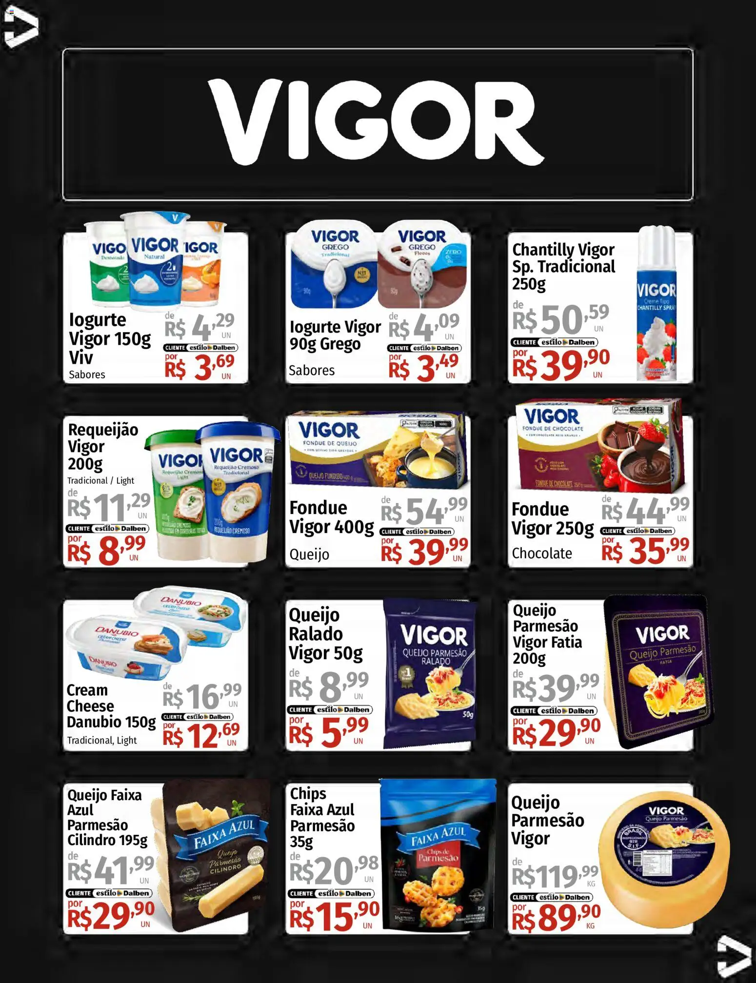 Supermercado Dalben Folheto - válido de 15.06.2026 | Página: 17 | Produtos: Chocolate, Parmesão, Creme, Flocos