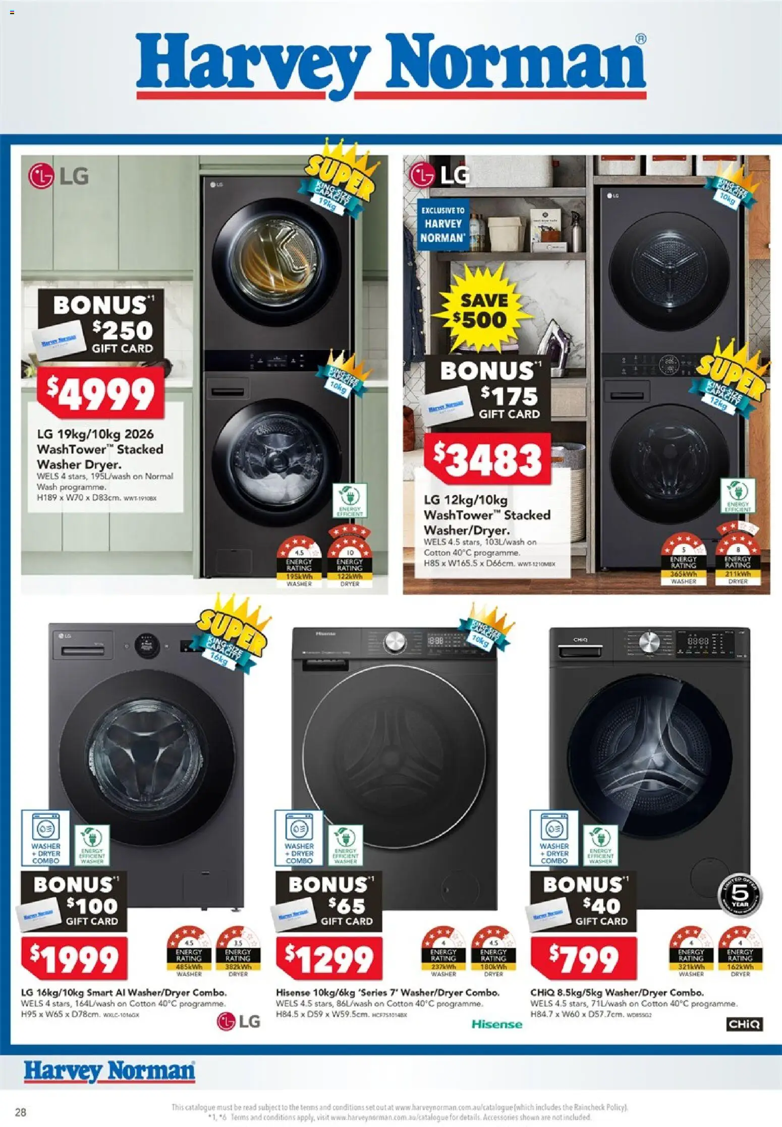Harvey Norman catalogue - valid from 18.05.2026 | Page: 28 | Products: Accessories, Dryer, Washer