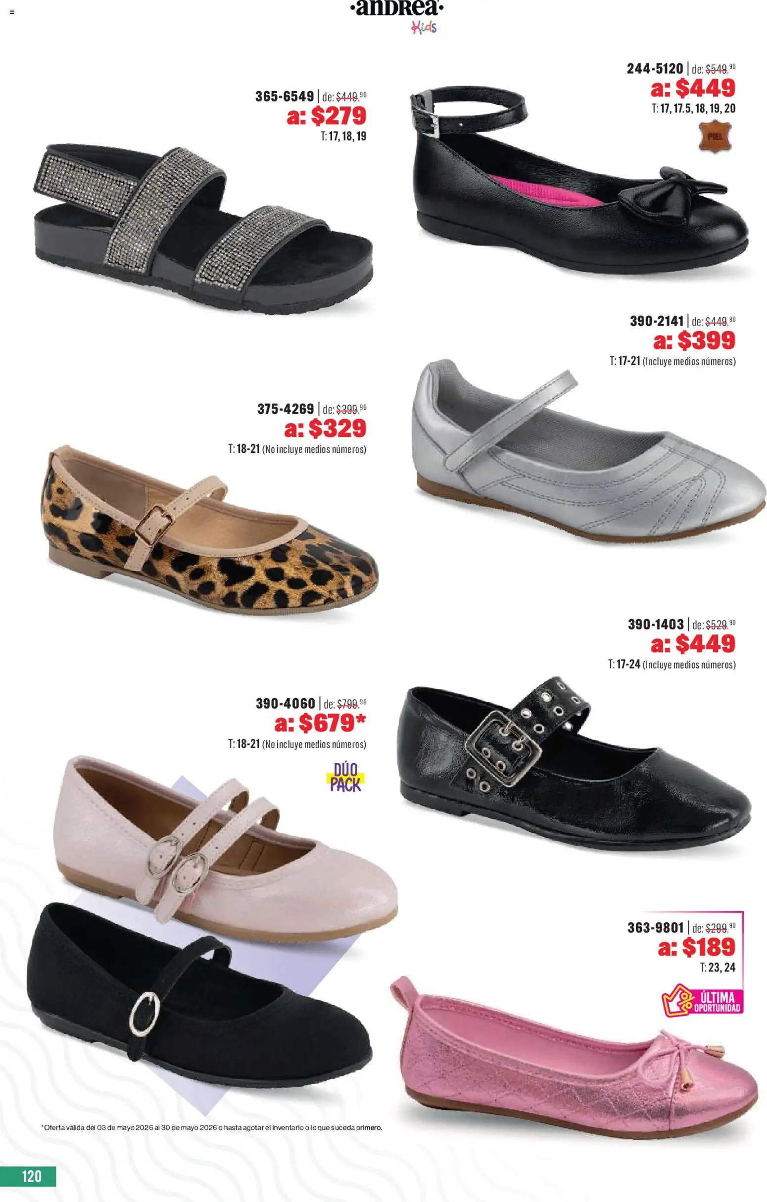 Nuevas ofertas de Andrea válidas en toda la República Mexicana desde el 03.05.2026. ¡Encuentra las mejores ofertas en Andrea catálogo Outlet! | Página: 120