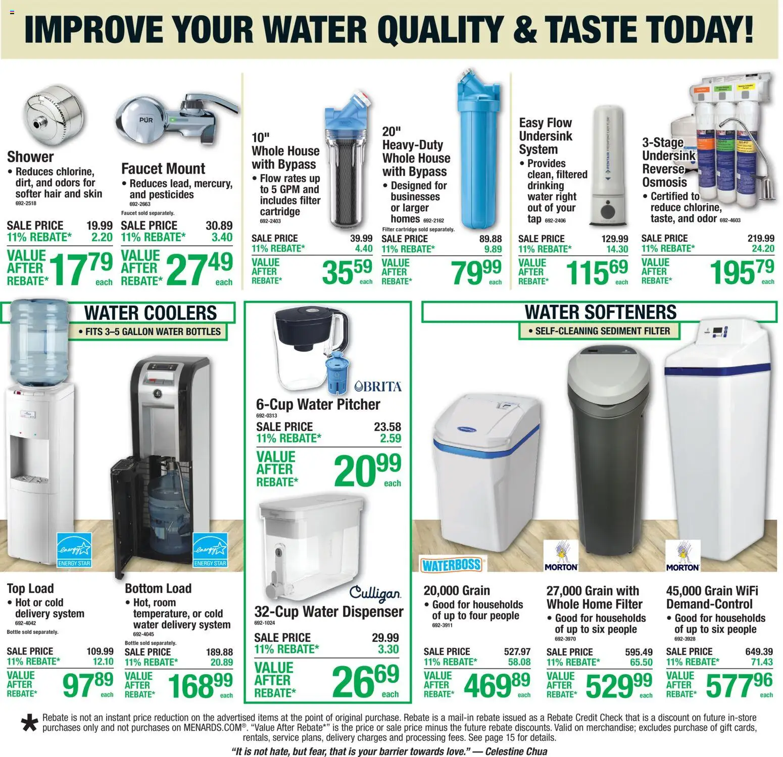 Menards Weekly Ad - valid from 11.06.2026 | Page: 21 | Products: Shower, Water