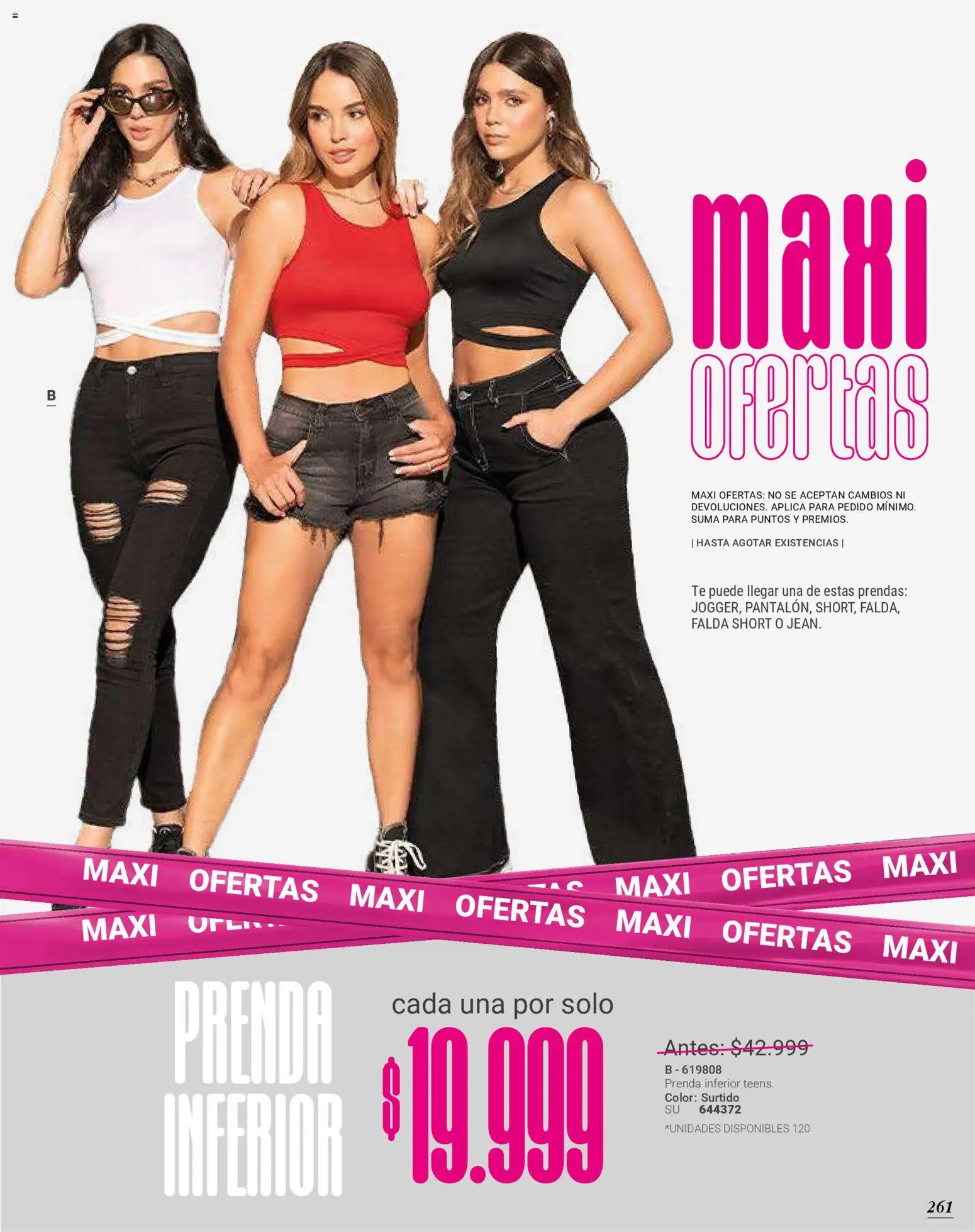 Carmel revista - valida desde el 01/04/2026 | Página: 261 | Productos: Té, Falda, Short