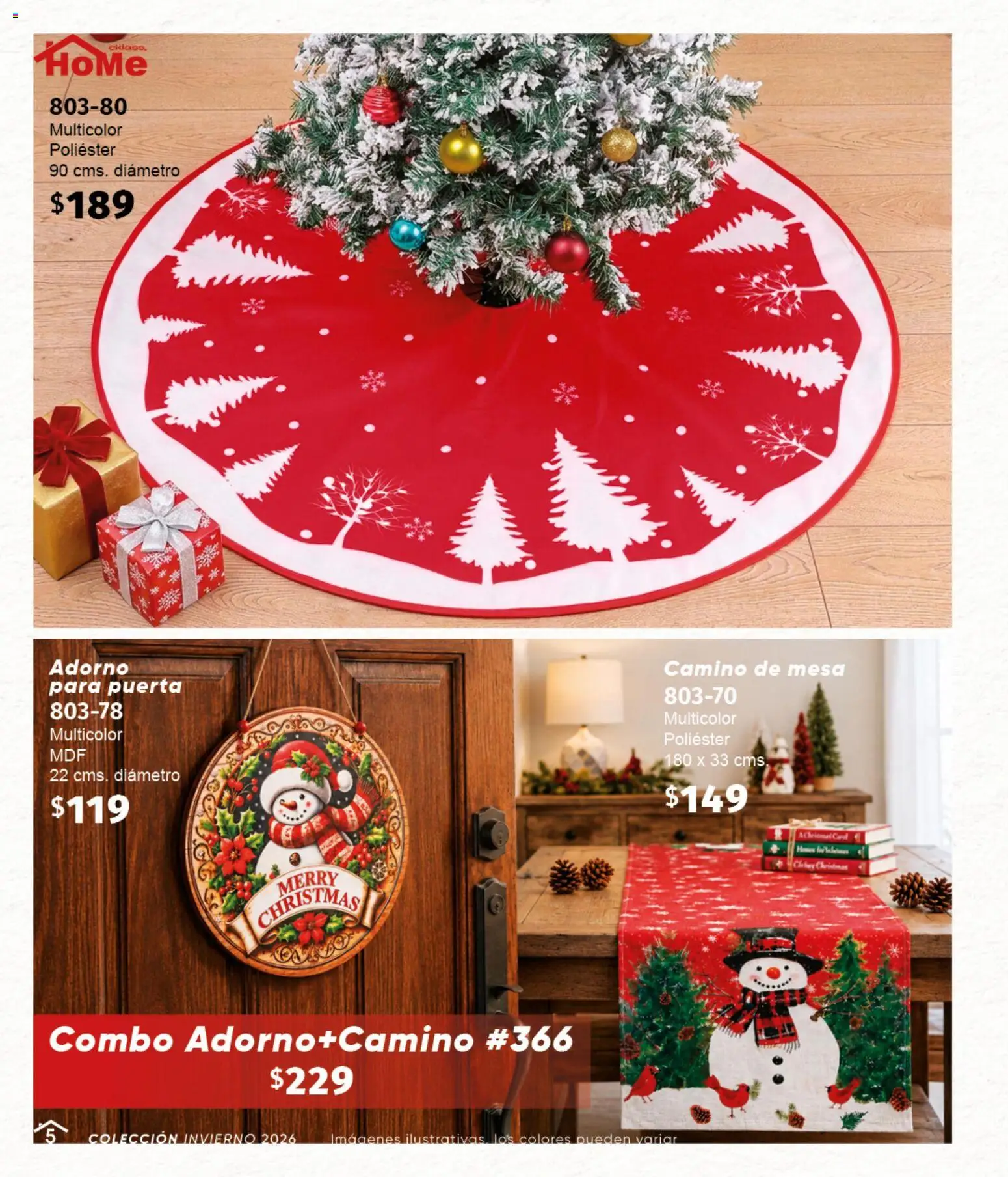 Nuevas ofertas de Cklass válidas en toda la República Mexicana desde el 11/09/2026. ¡Encuentra las mejores ofertas en Cklass catálogo Home Invierno! | Página: 6 | Productos: Mesa