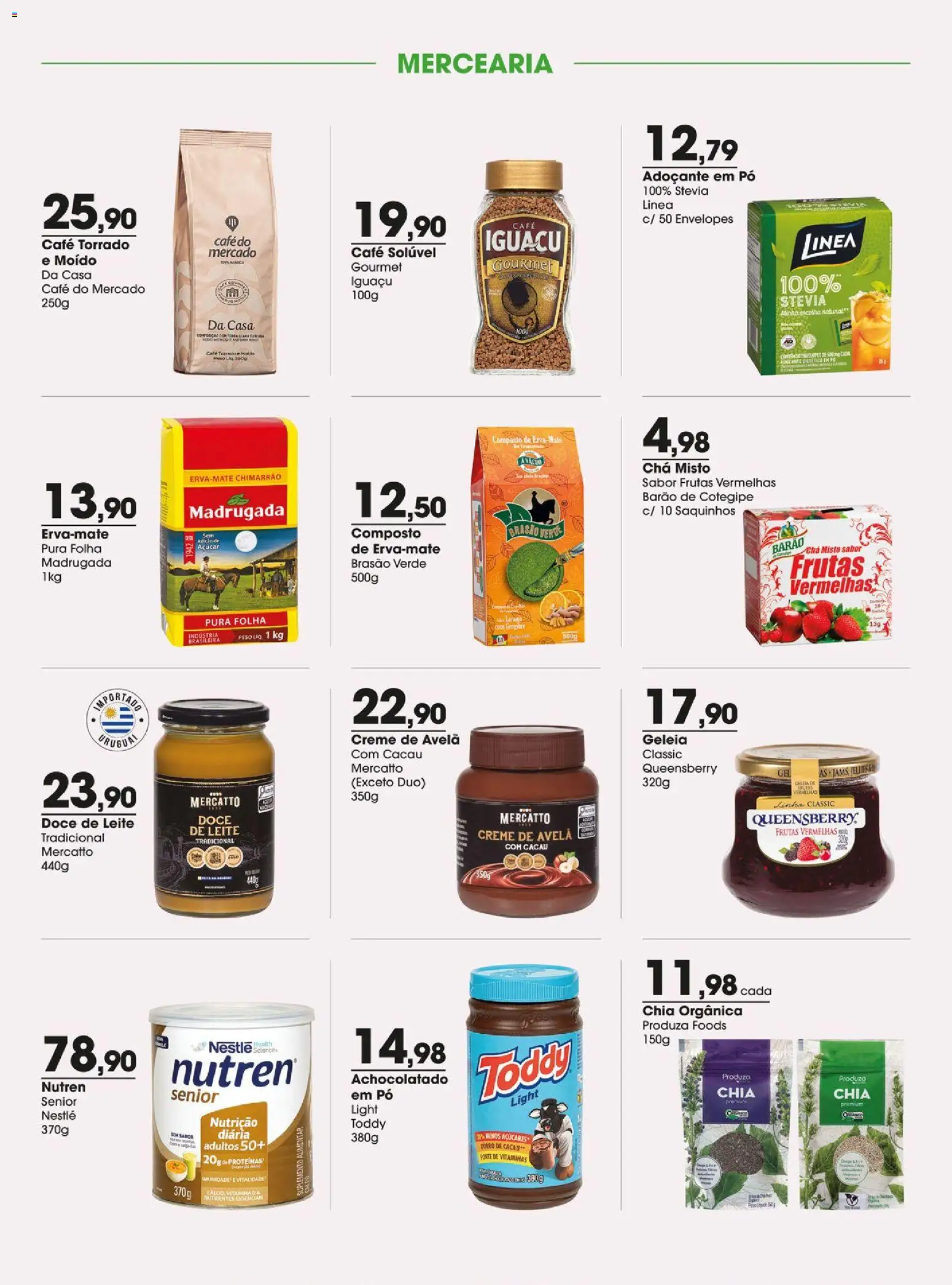 Zaffari Folheto - válido de 25/08/2026 | Página: 5 | Produtos: Stevia, Geleia, Creme, Doce de leite