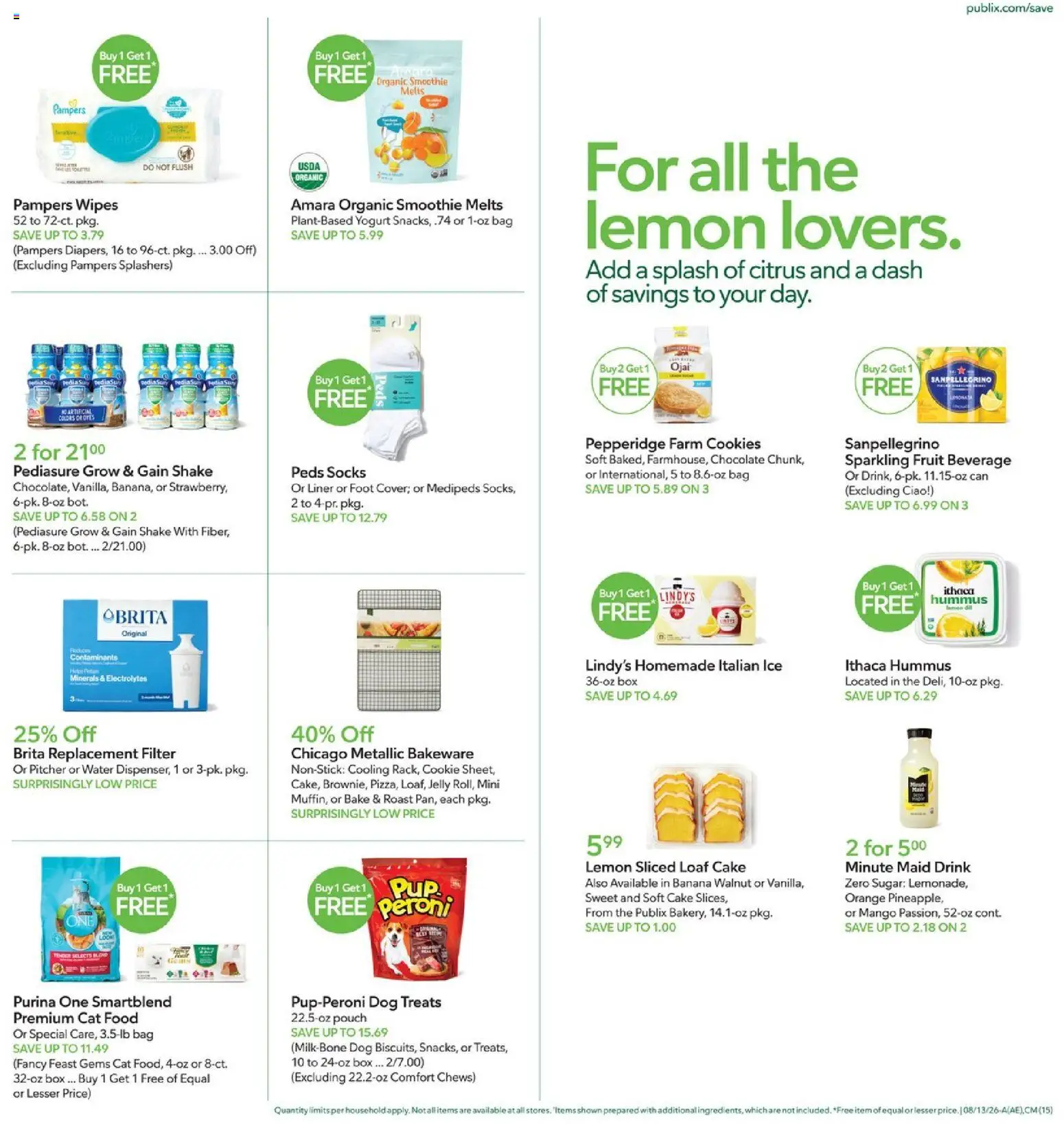 Publix Weekly Ad - valid from 08/12/2026 | Page: 15 | Products: Cookies, Sugar, Mango, Bag