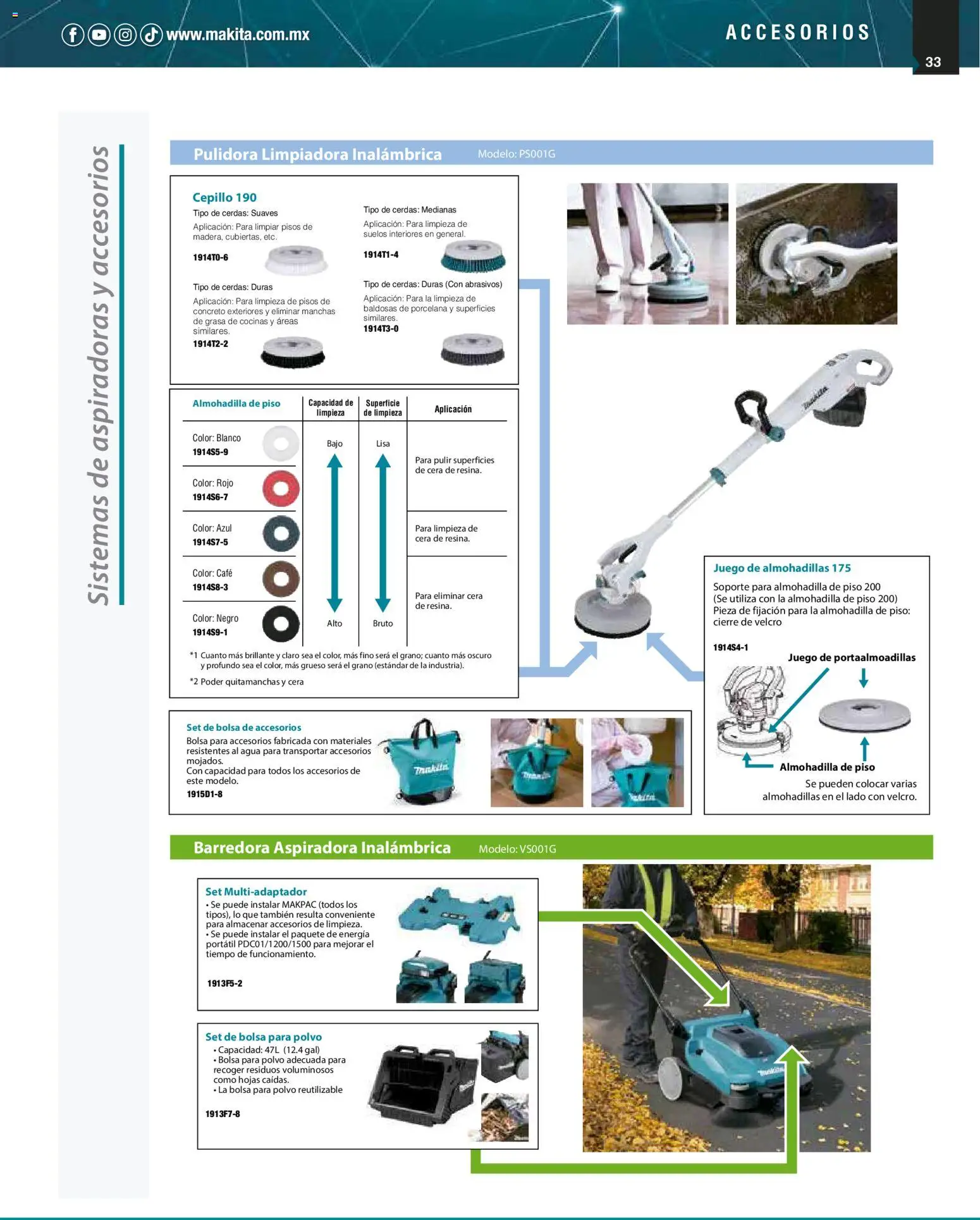 Nuevas ofertas de Makita válidas en toda la República Mexicana desde el 01/12/2025. ¡Encuentra las mejores ofertas en Makita catálogo Aspiradoras! | Página: 33 | Productos: Quitamanchas, Bolsa, Aspiradora inalámbrica, Polvo