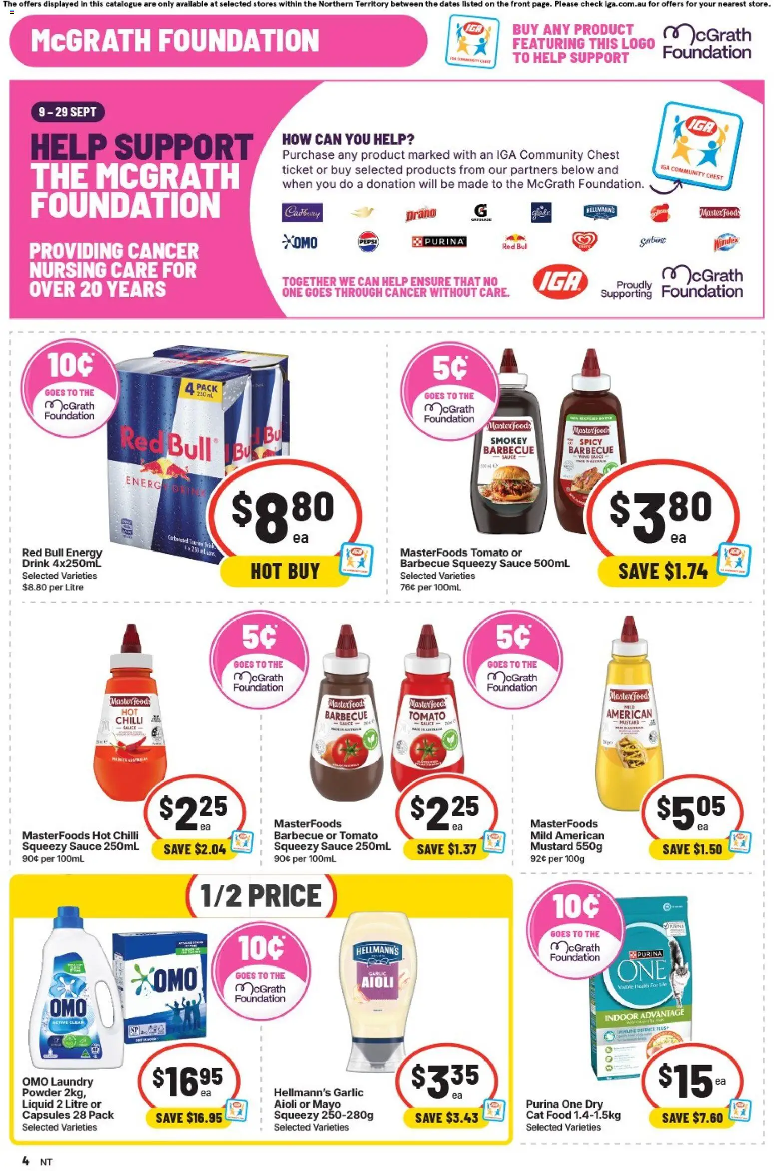 IGA catalogue - valid from 23/09/2026 | Page: 4 | Products: Corn, Mineral water, Sugar, Fanta