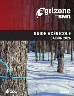 Preview of BMR - Agrizone Guide Acéricole from shop BMR valid from Jan 1, 2026
