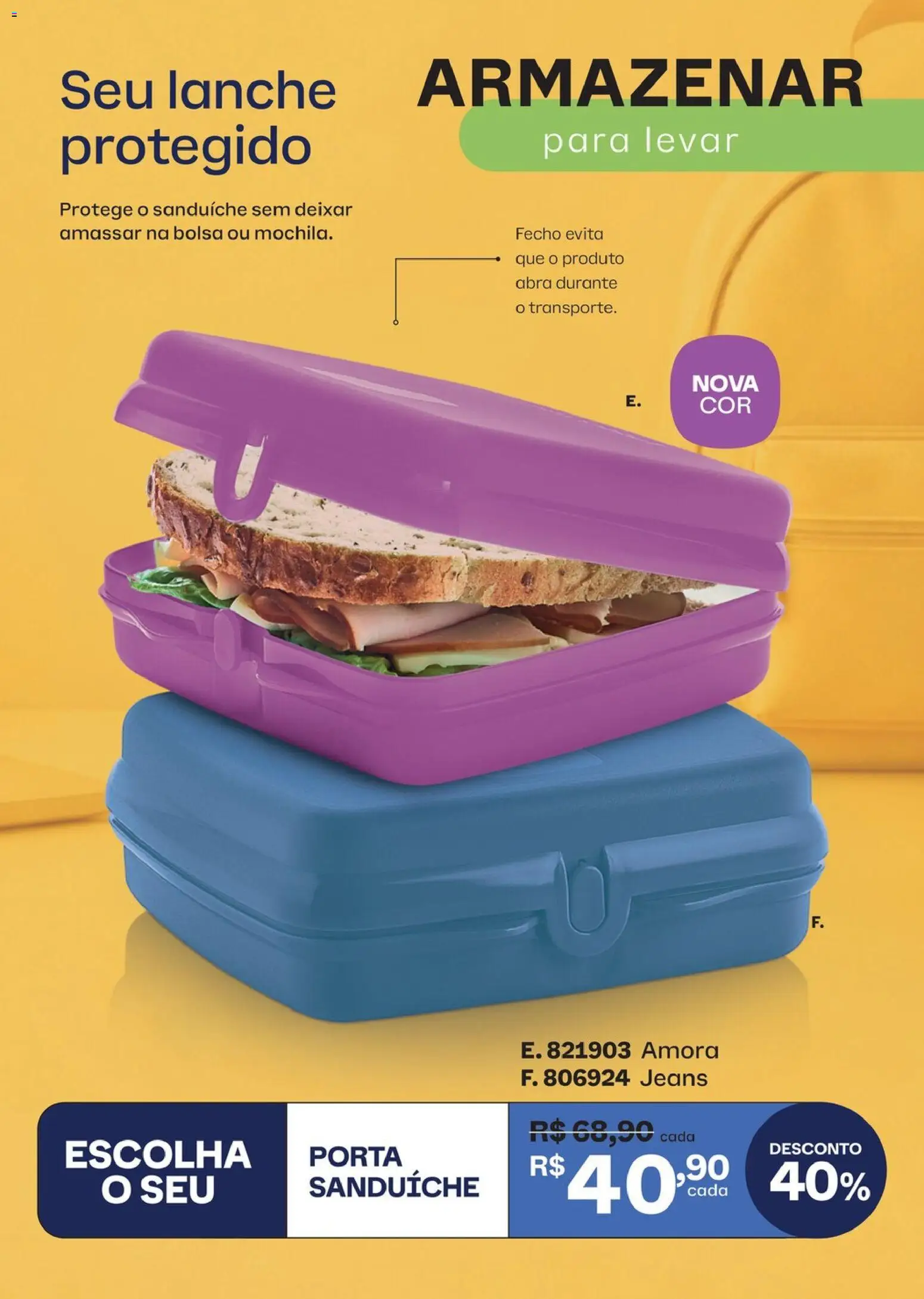 Tupperware Folheto - válido de 01/10/2026 | Página: 31 | Produtos: Porta, Sanduíche, Jeans, Bolsa