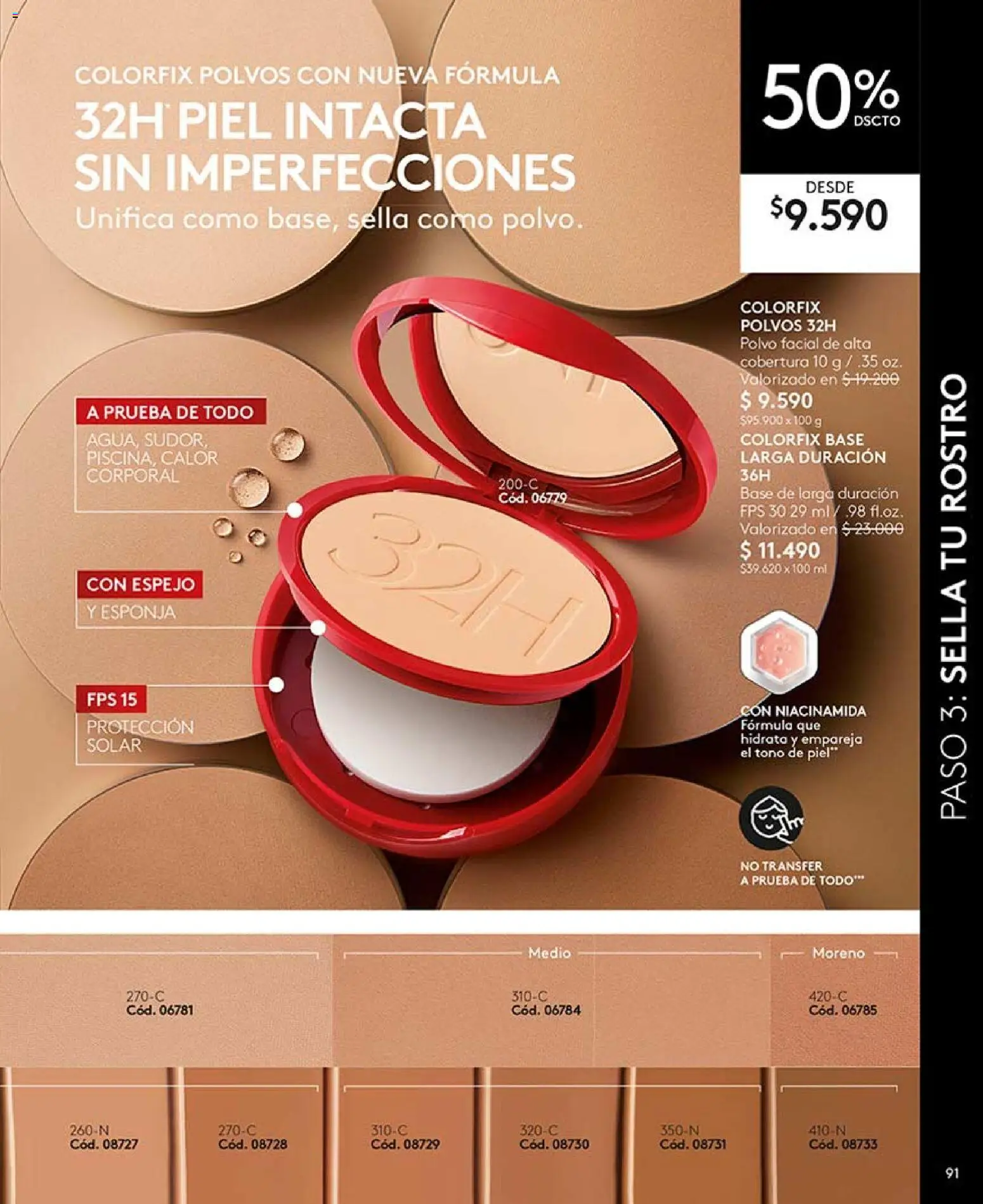 Catálogo Ésika Campaña 9 │ válido desde el 17.05.2026 | Página: 95 | Productos: Esponja, Espejo, Polvo, Base