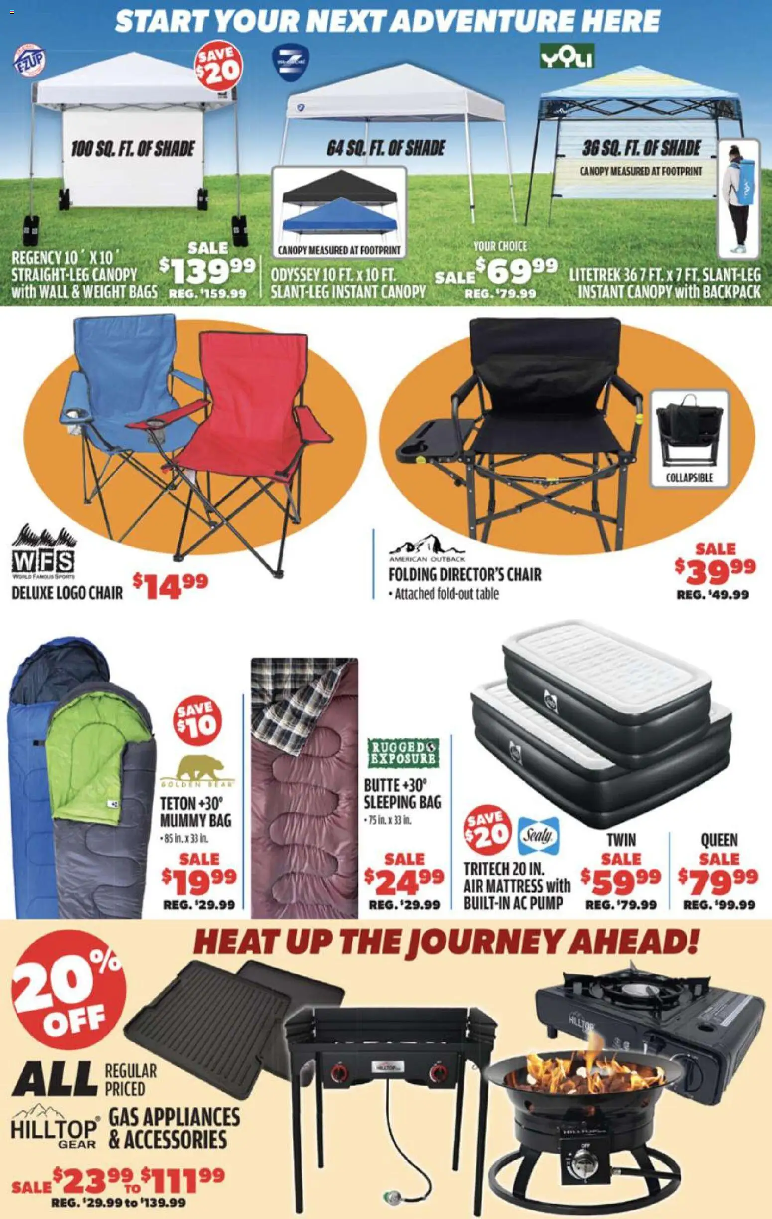 Big 5 Sporting Goods Weekly Ad - valid from 01.05.2026 | Page: 6 | Products: Mattress, Chair, Bag, Weight