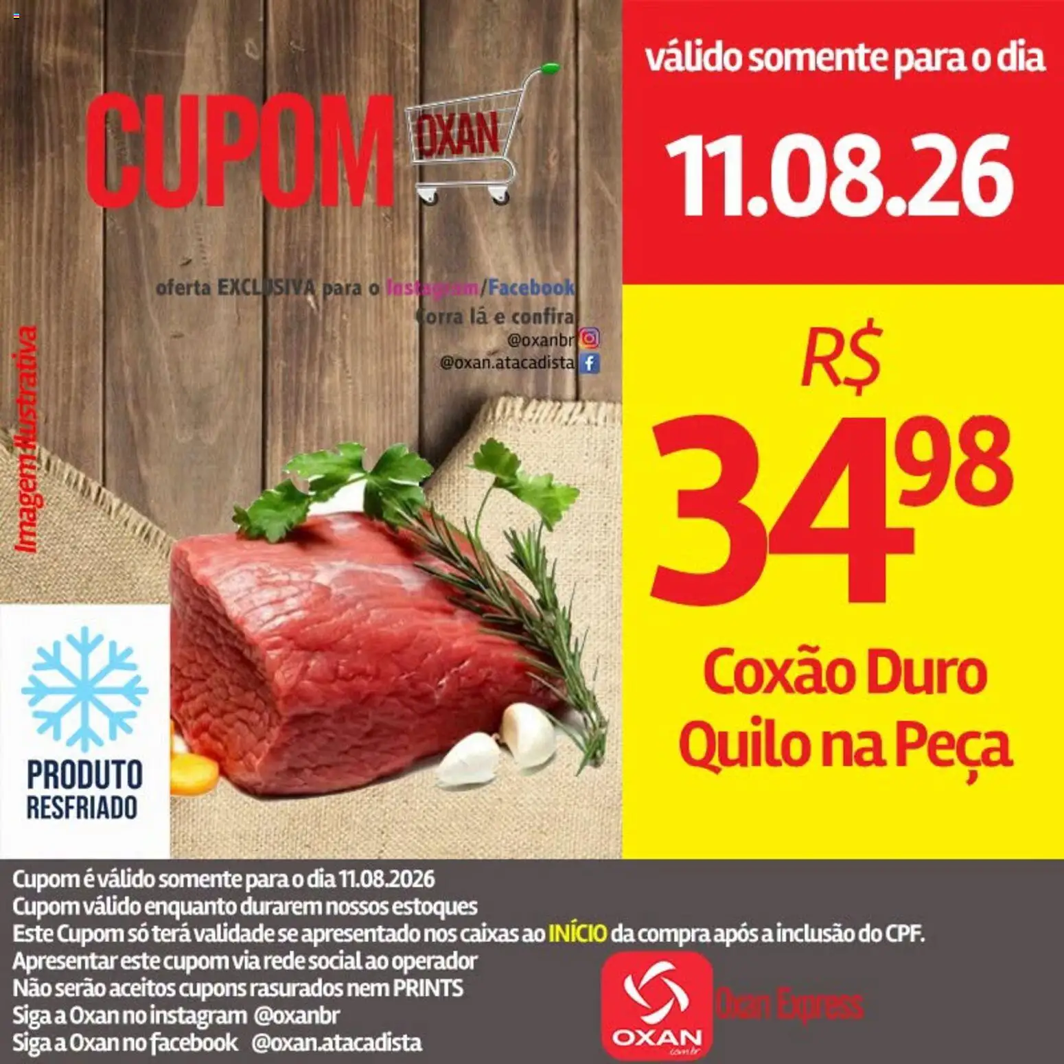 Oxan Atacadista Folheto - válido de 11/08/2026 | Página: 16 | Produtos: Coxão duro