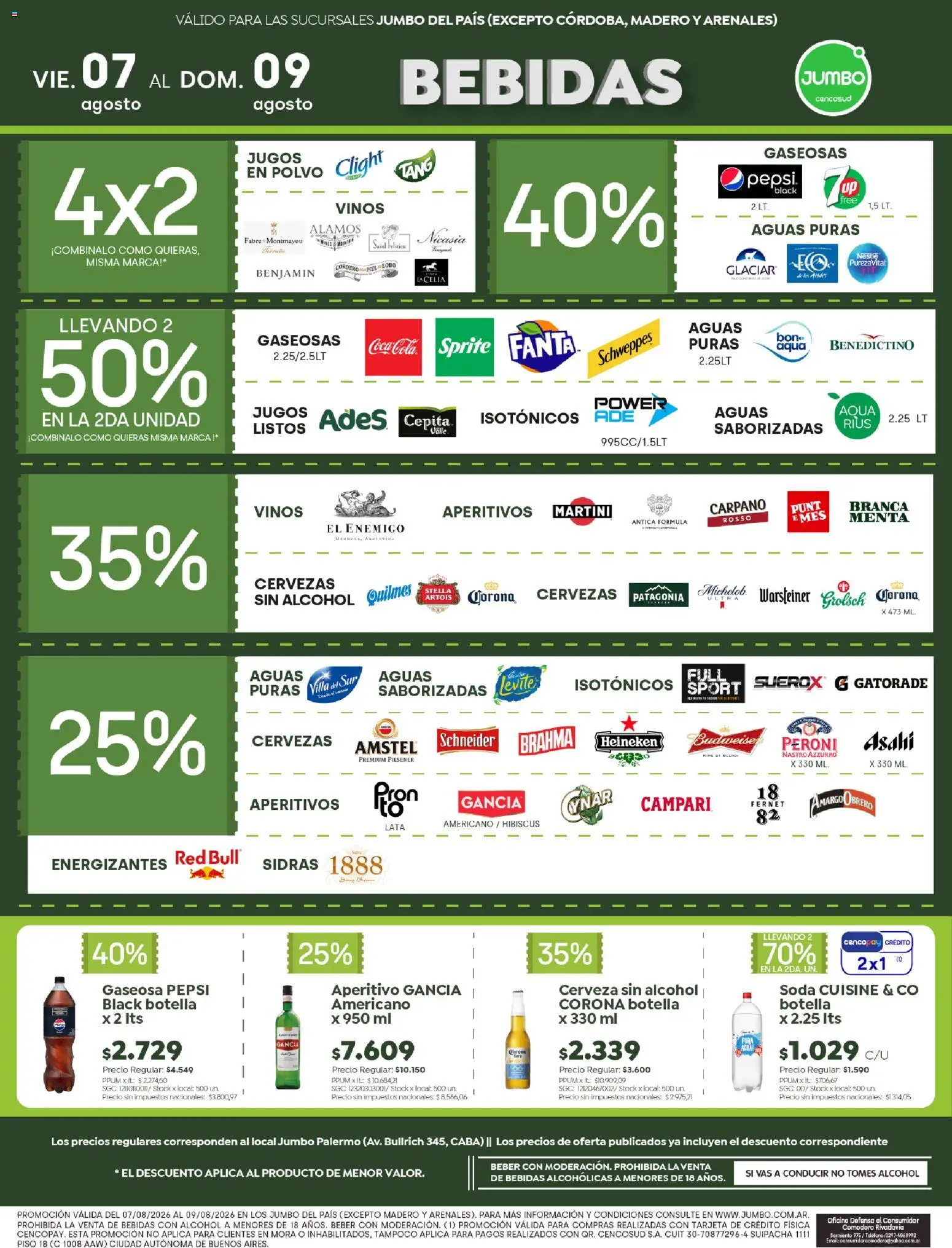 Jumbo - Ofertas Mendoza │ válido desde el 07/08/2026 | Página: 5 | Productos: Bebidas, Martini, Polvo, Fernet