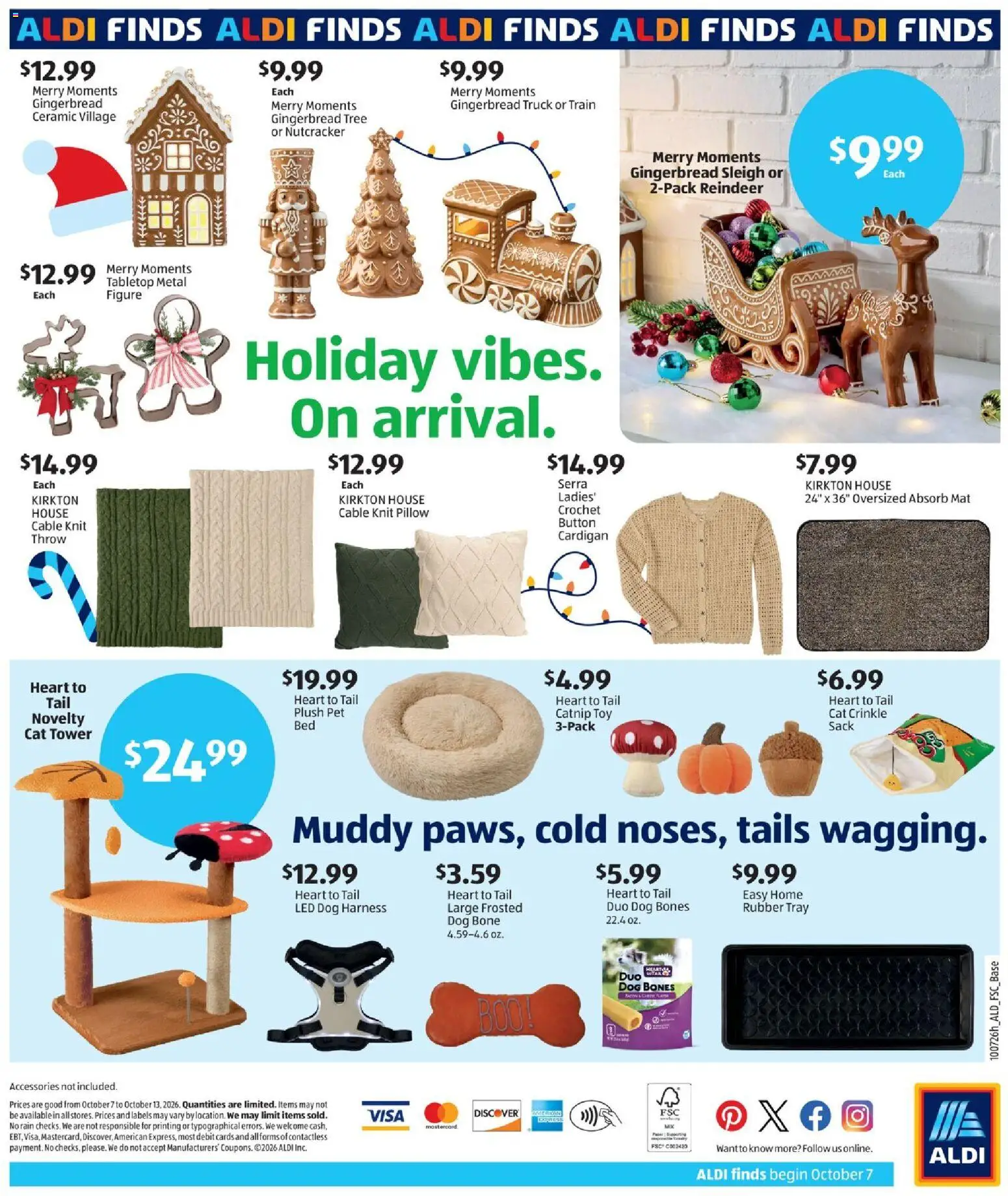 Aldi In Store Ad - valid from 10/07/2026 | Page: 2 | Products: Crochet, Cardigan, Cable, Gingerbread