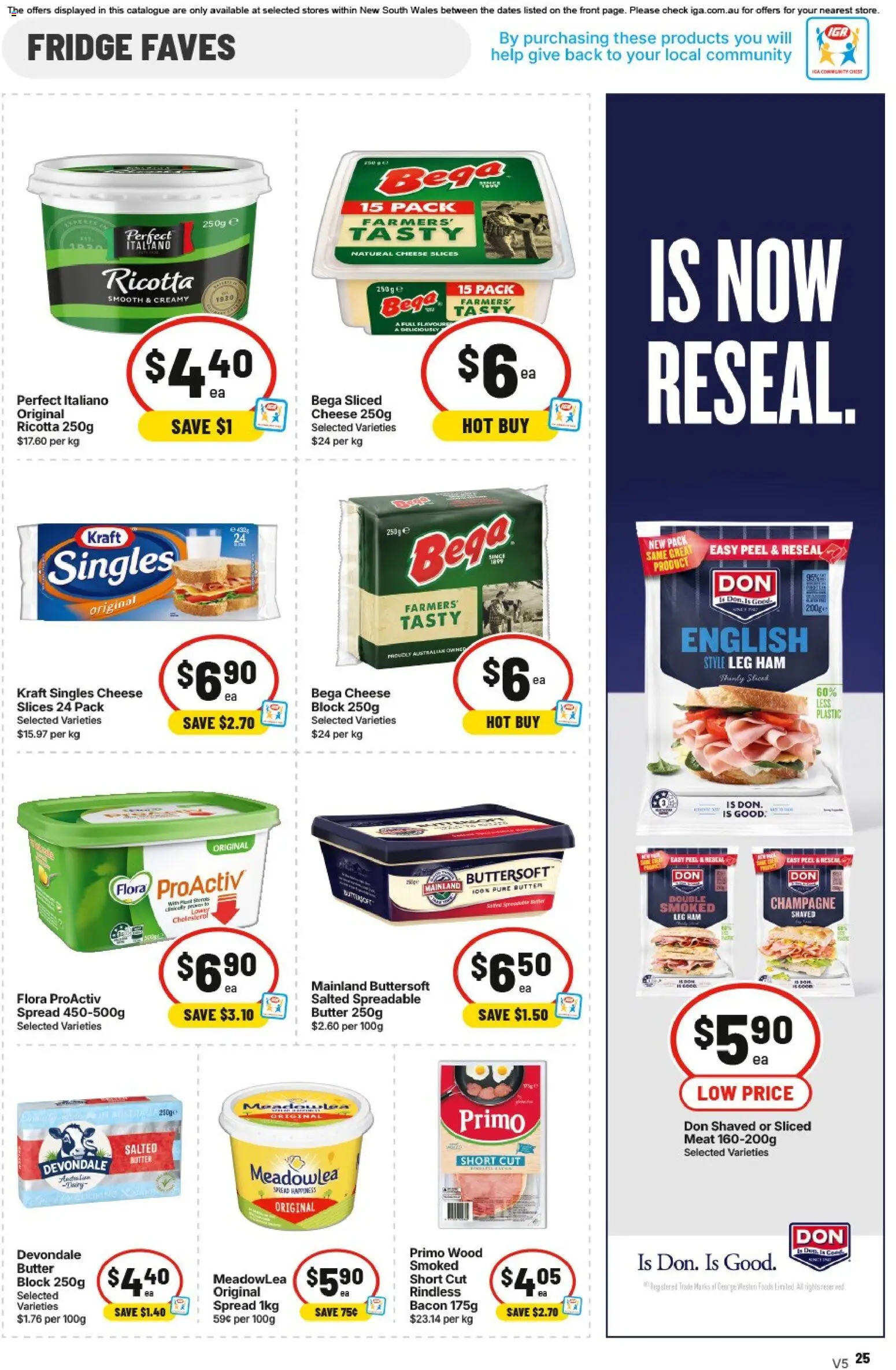 IGA catalogue - valid from 12/08/2026 | Page: 25 | Products: Champagne, Cheese, Ham, Peel
