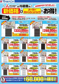 04.06.2026から有効なオファーを含む ヤマダ 電機 - 新価格&メーカーキャッシュバックでお得!