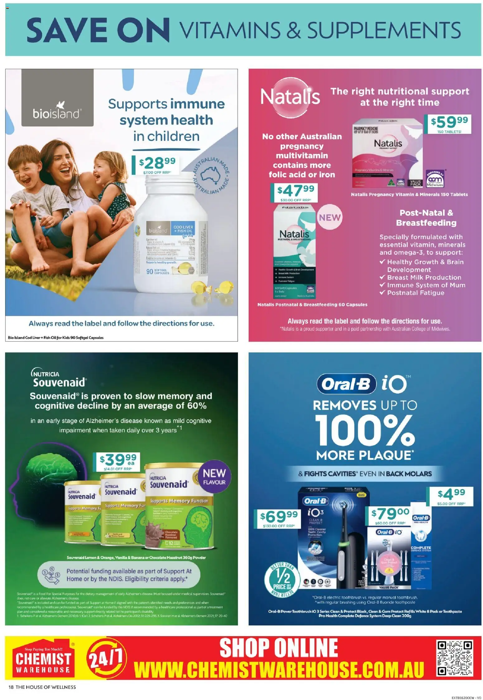 Chemist Warehouse catalogue - valid from 09/07/2026 | Page: 18 | Products: Powder, Oil, Chocolate, Vitamin