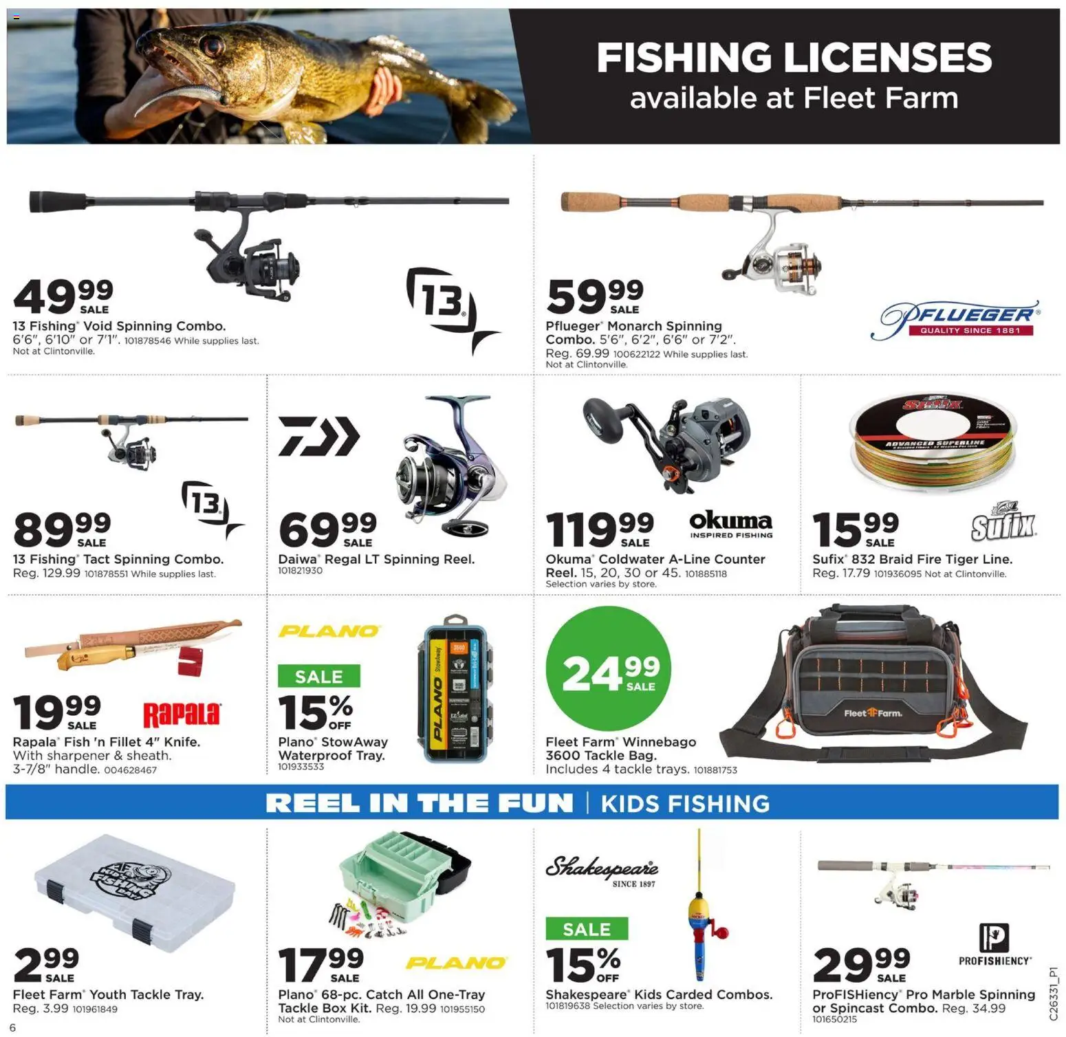 Mills Fleet Farm Weekly Ad - valid from 08/10/2026 | Page: 9 | Products: Box, Fish