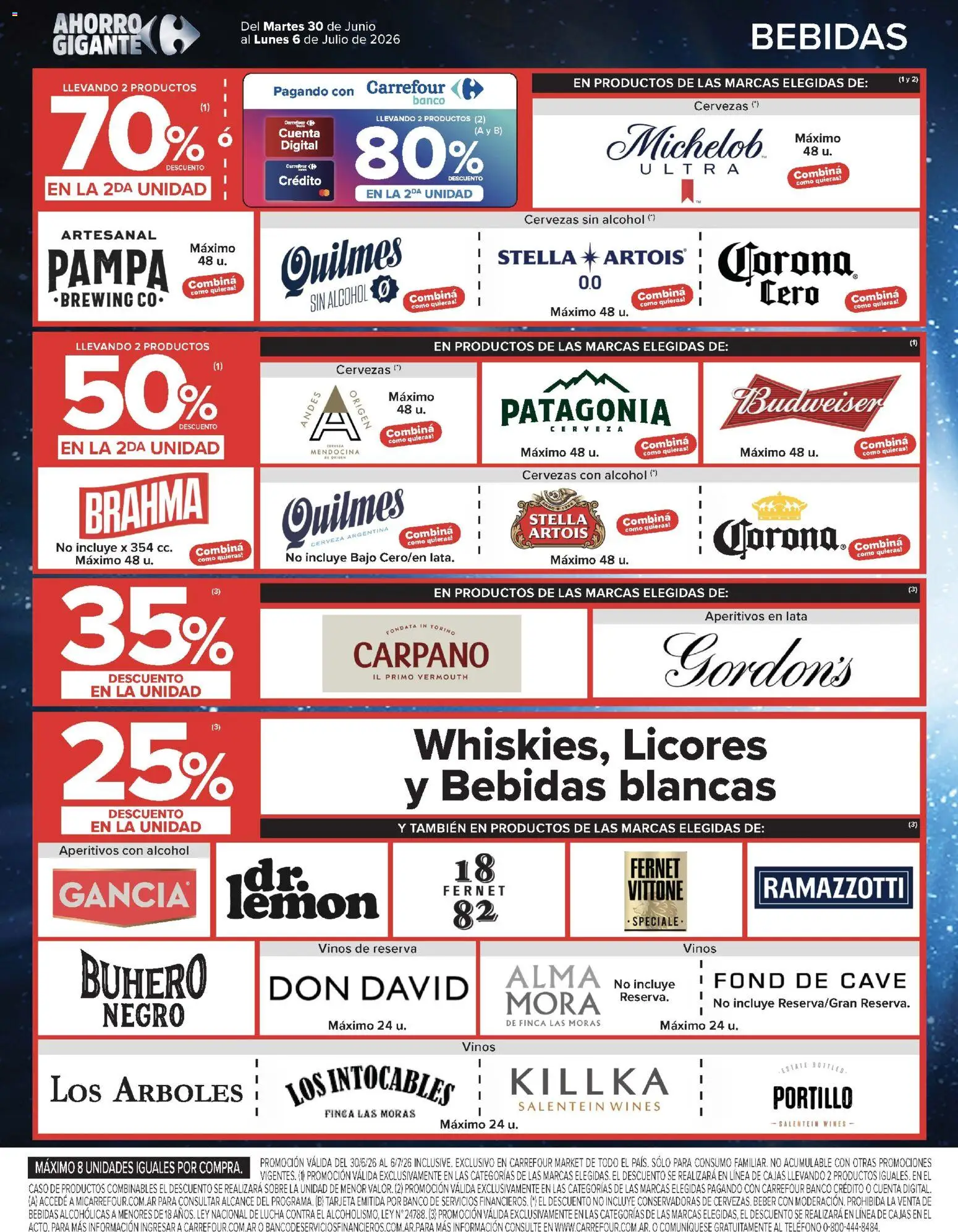 Carrefour Market catálogo │ válido desde el 30/06/2026 | Página: 14 | Productos: Sobre, Fernet, Cerveza