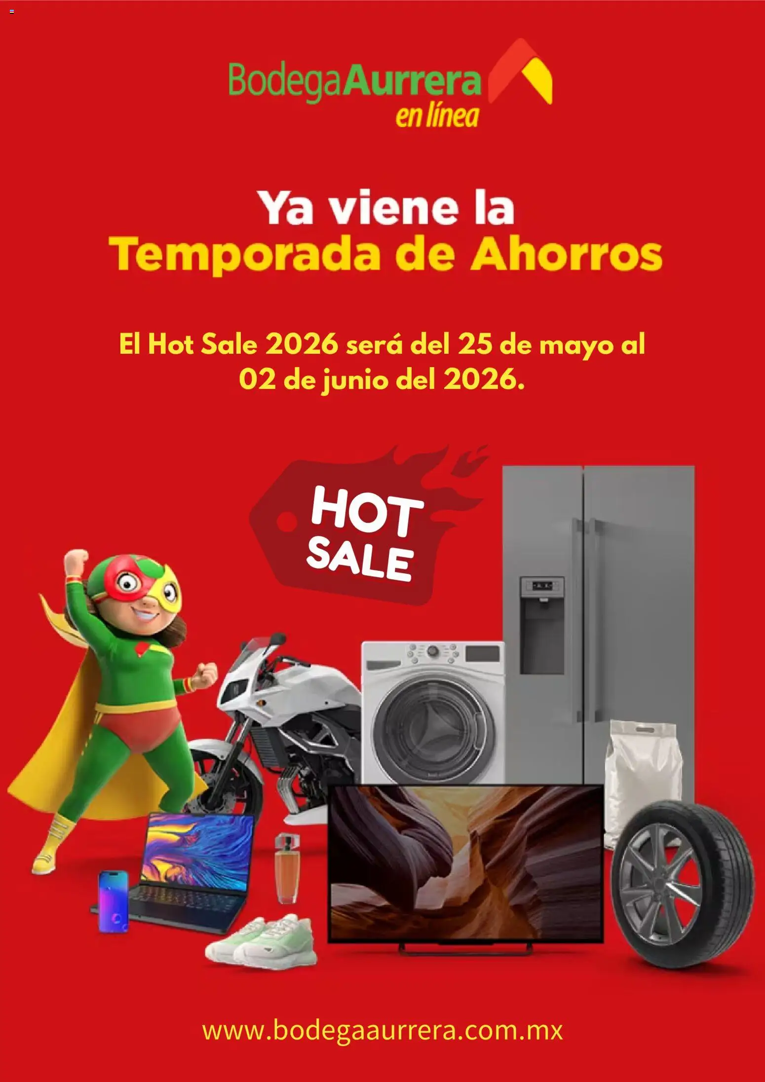 Nuevas ofertas de Bodega Aurrerá válidas en toda la República Mexicana desde el 12.05.2026. ¡Encuentra las mejores ofertas en Bodega Aurrerá Hot Sale aviso! | Página: 1