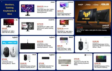 Preview of Canada Computers weekly flyer from shop Canada Computers valid from Jun 19, 2026 | Page: 7 | Products: Monitor, Mouse, Keyboard