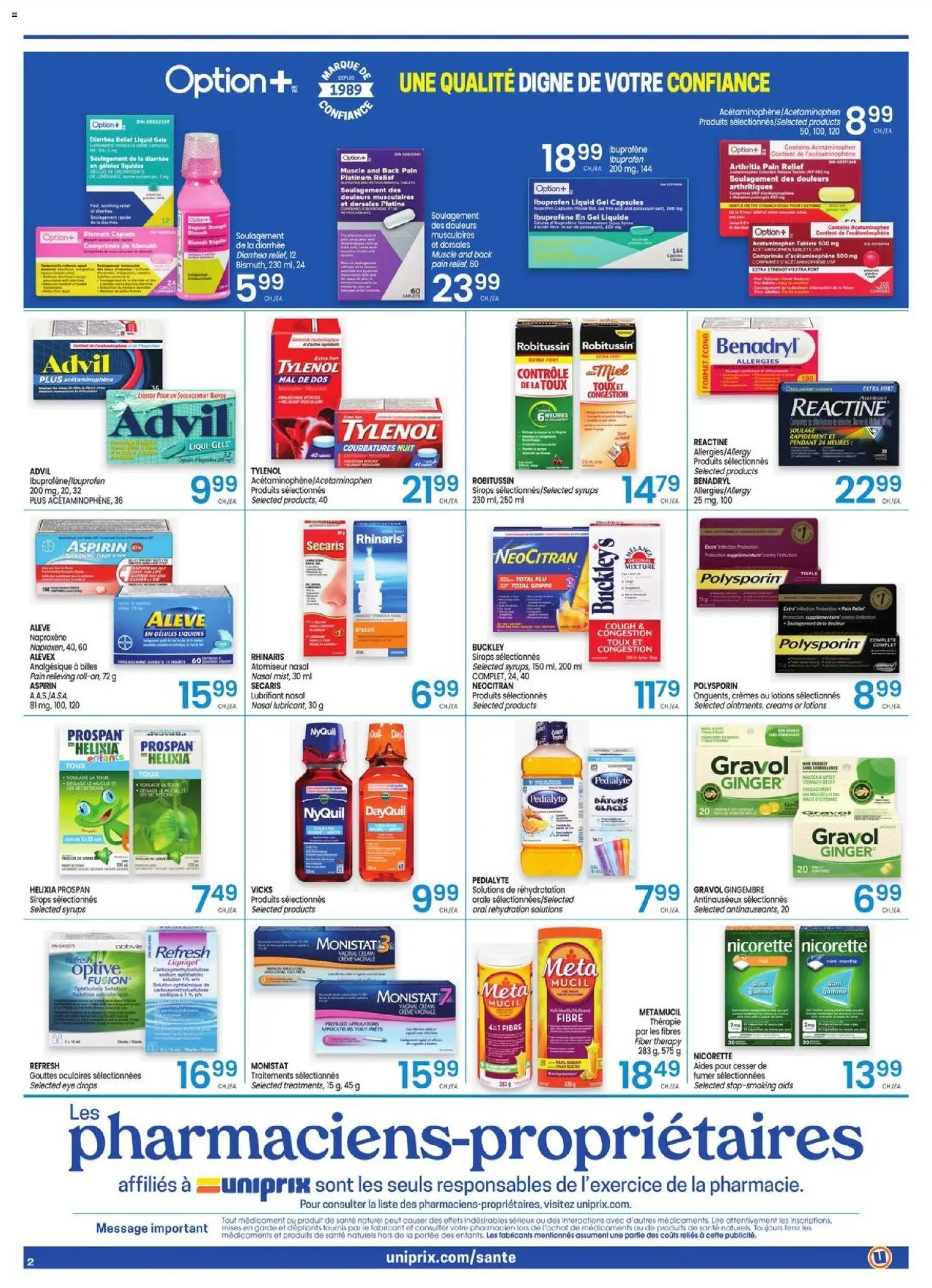 Uniprix flyer valid from Oct 22, 2026 | Page: 2