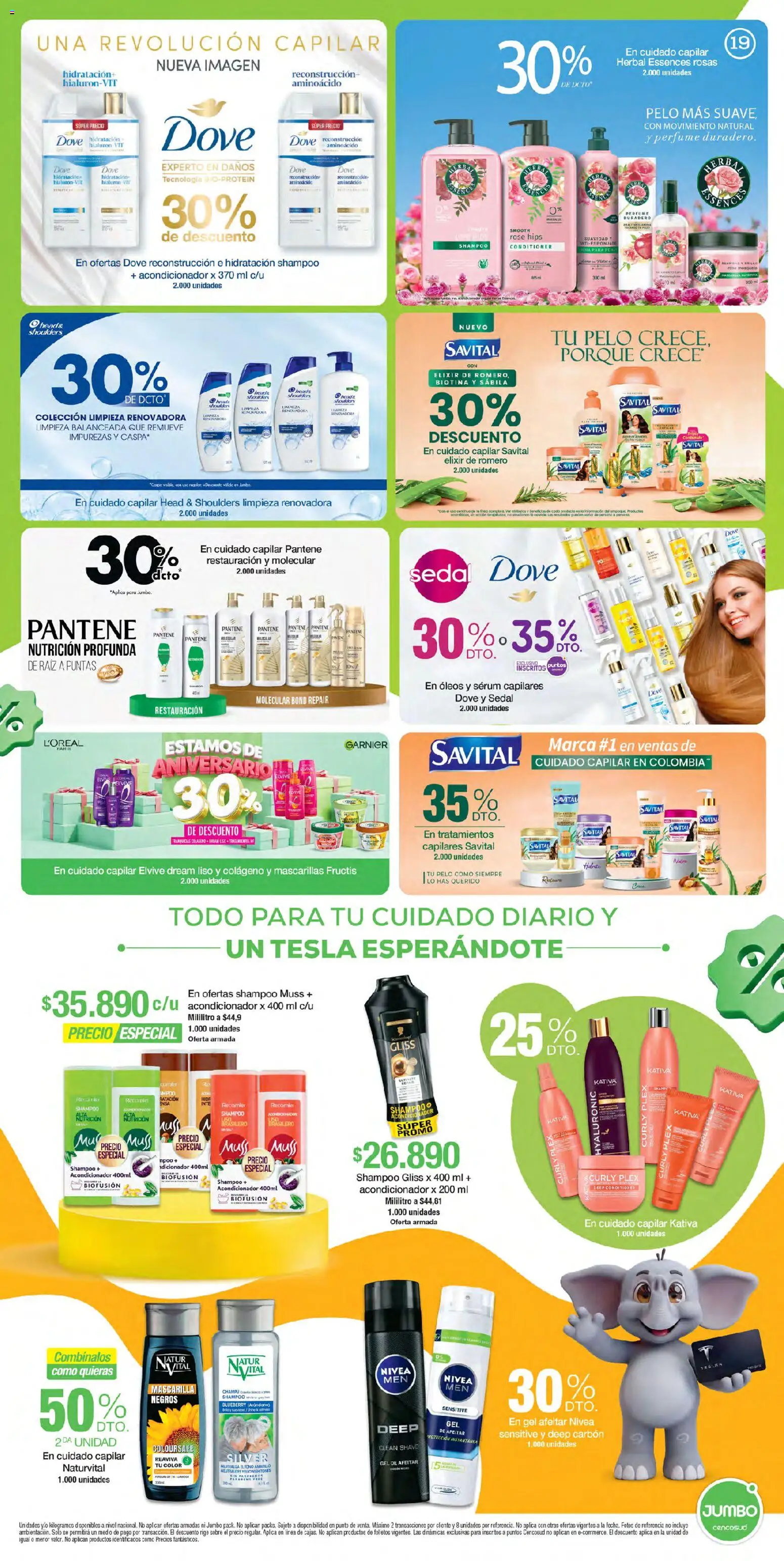 Jumbo revista - valida desde el 24/09/2026 | Página: 19 | Productos: Shampoo, Champú, Acondicionador, Mascarillas