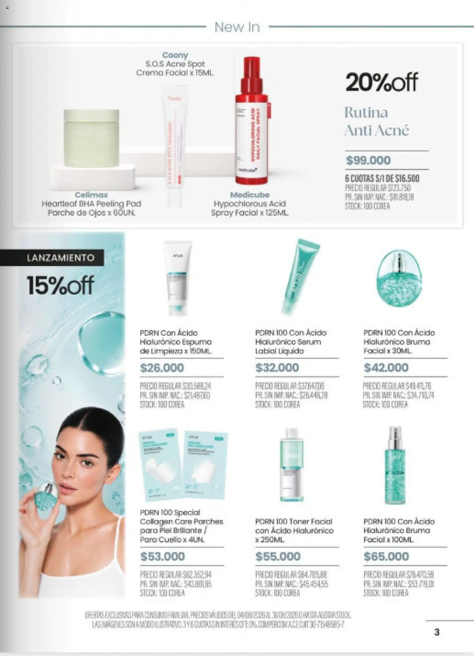 Pigmento catálogo │ válido desde el 04/08/2026 | Página: 3 | Productos: Serum, Bruma, Espuma, Crema