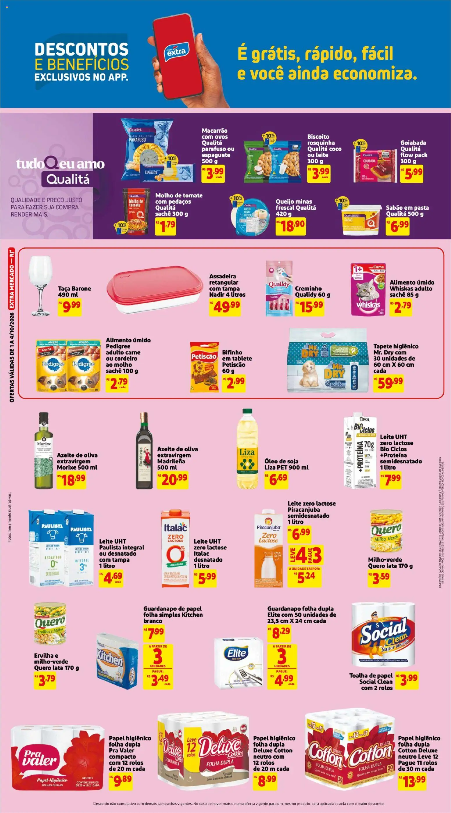 Extra Folheto - válido de 01/10/2026 | Página: 6 | Produtos: Coco, Espaguete, Ovos, Óleo