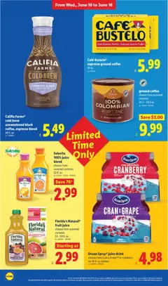 Preview of Lidl weekly ads valid from 10.06.2026 | Page: 30 | Products: Vitamin, Coffee, Juice, Grapefruit