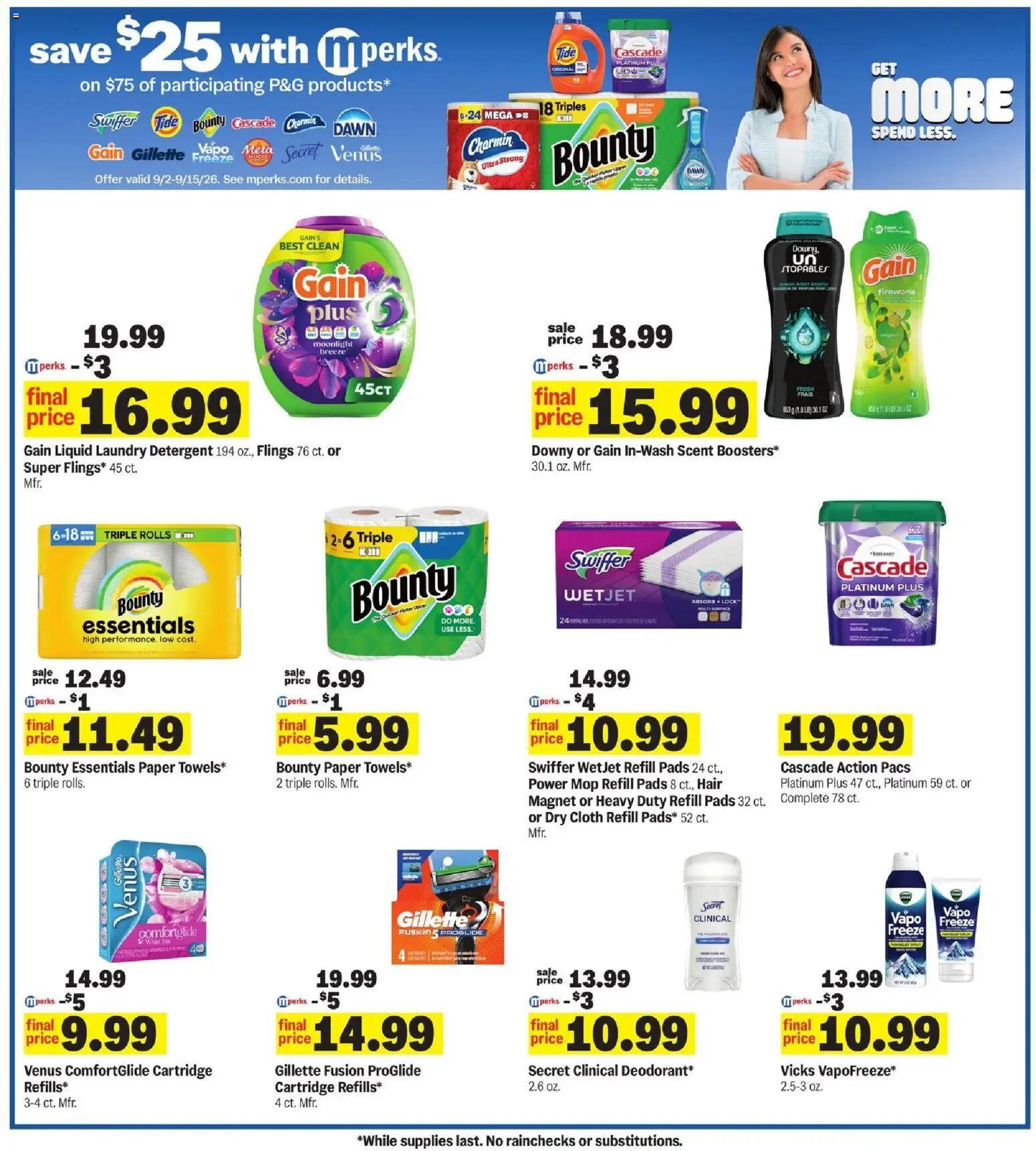 Meijer Weekly Ad - valid from 09/02/2026 | Page: 40 | Products: Laundry detergent, Detergent, Mop, Fireworks