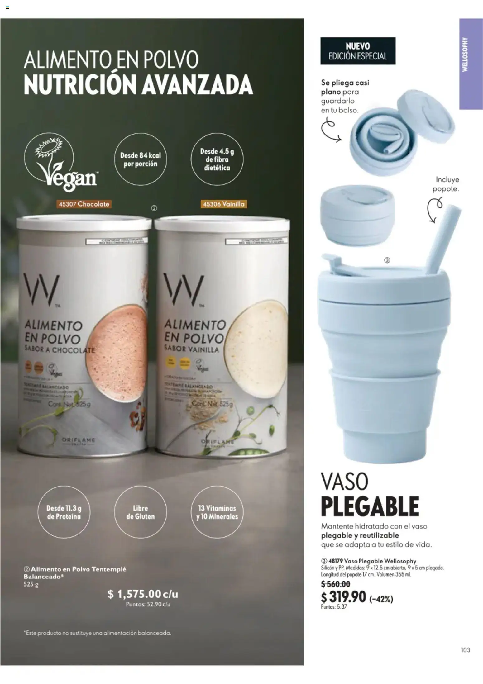 Nuevas ofertas de Oriflame válidas en toda la República Mexicana desde el 22/08/2026. ¡Encuentra las mejores ofertas en Oriflame campaña 12 2026! | Página: 103 | Productos: Chocolate, Vitaminas, Polvo