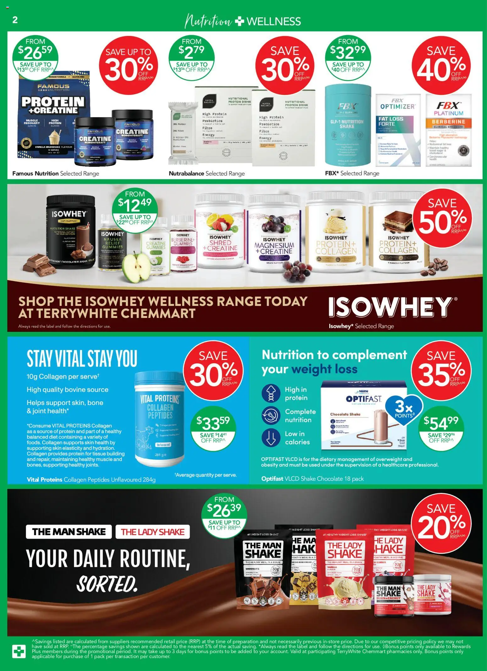 Terry White catalogue - valid from 01/10/2026 | Page: 2 | Products: Protein, Chocolate, Tiramisu, Collagen