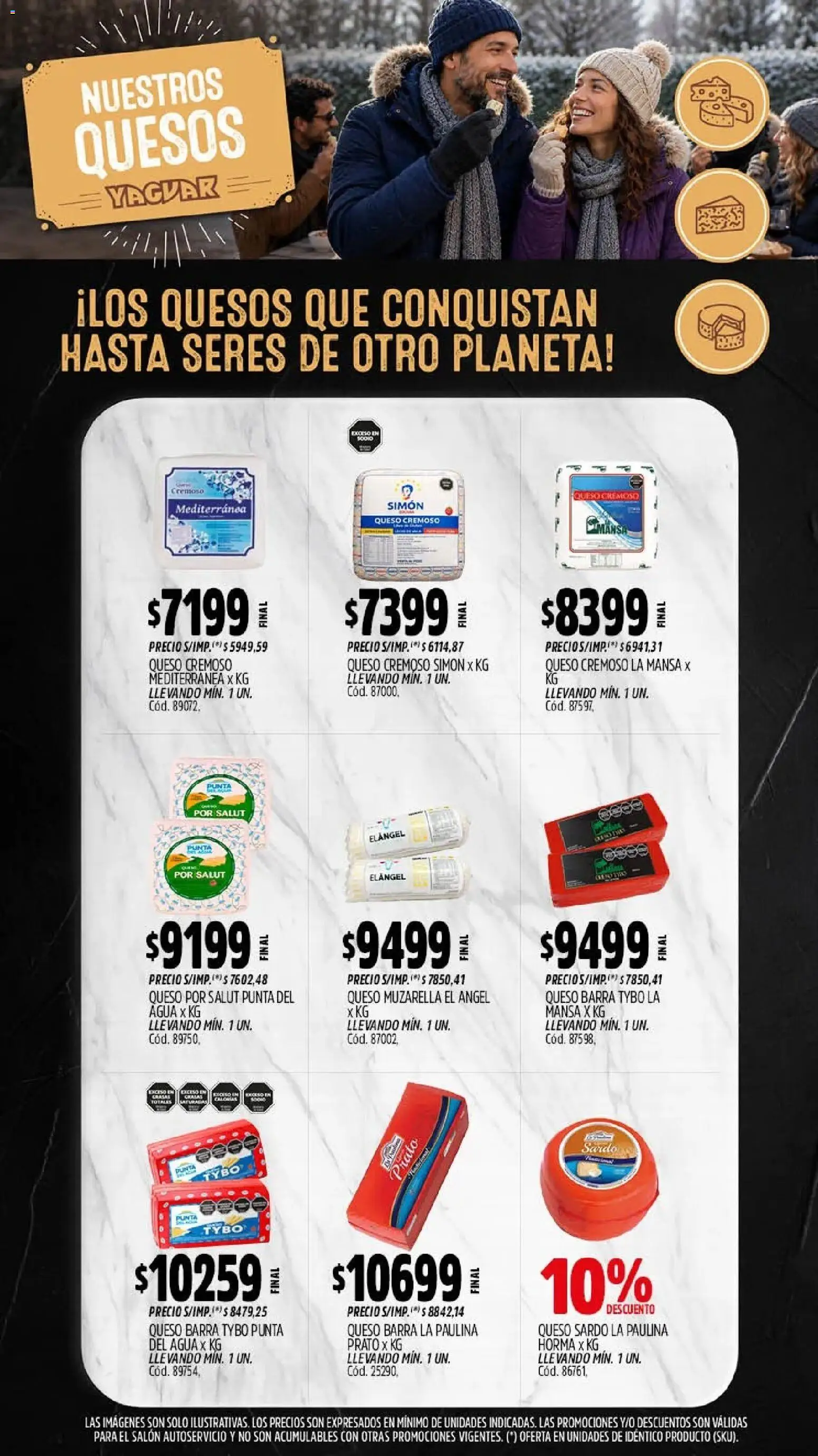 Yaguar catálogo │ válido desde el 20/07/2026 | Página: 6 | Productos: Agua, Queso