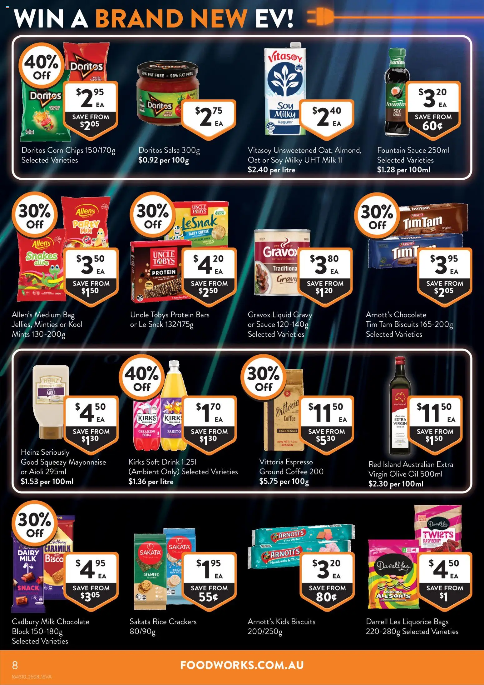 Foodworks catalogue - valid from 26/08/2026 | Page: 8 | Products: Corn, Mayonnaise, Fountain, Ground coffee