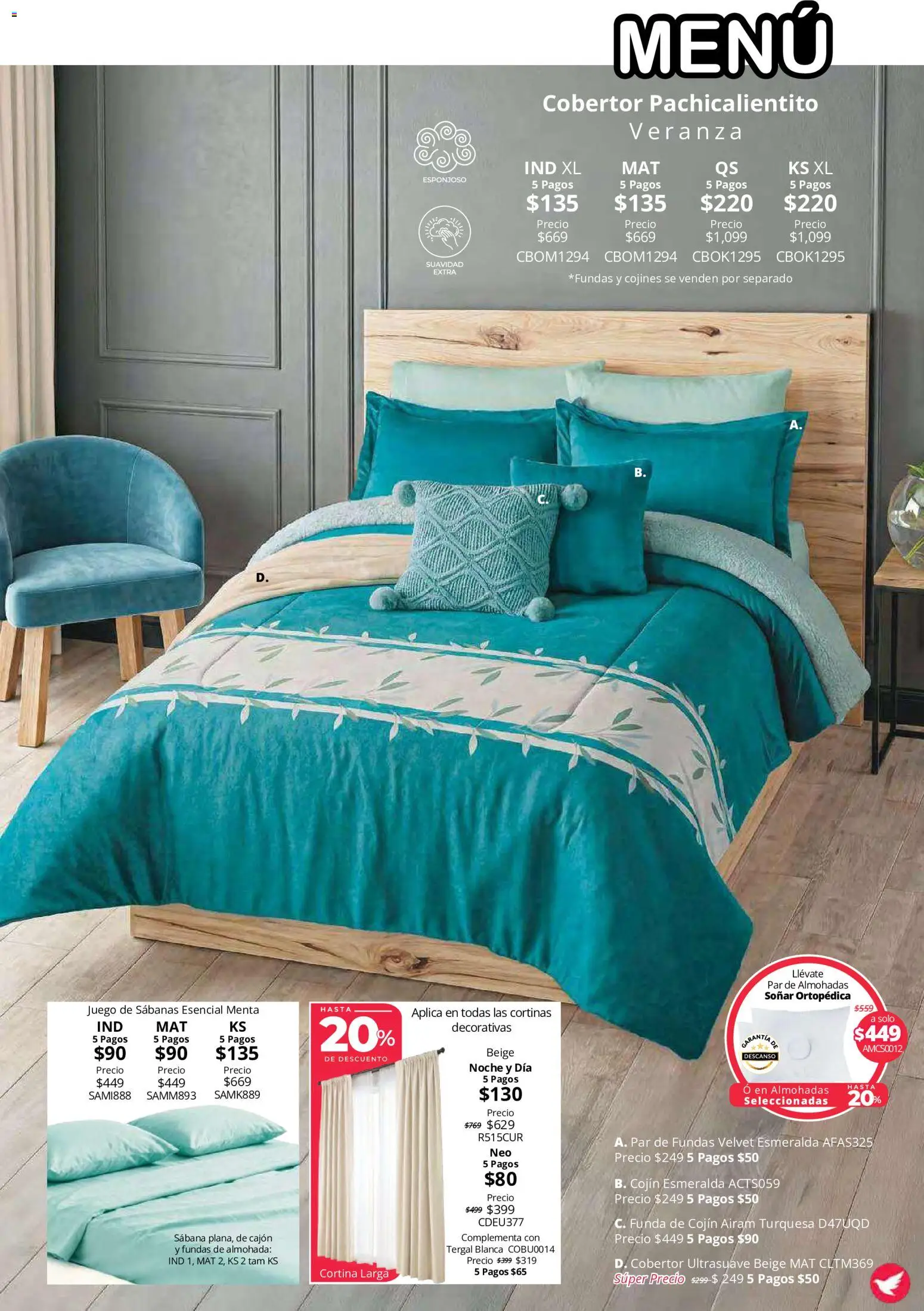Nuevas ofertas de Colchas Concord válidas en toda la República Mexicana desde el 15/10/2026. ¡Encuentra las mejores ofertas en Colchas Concord catálogo Colección Cobertor Calor de Hogar! | Página: 3