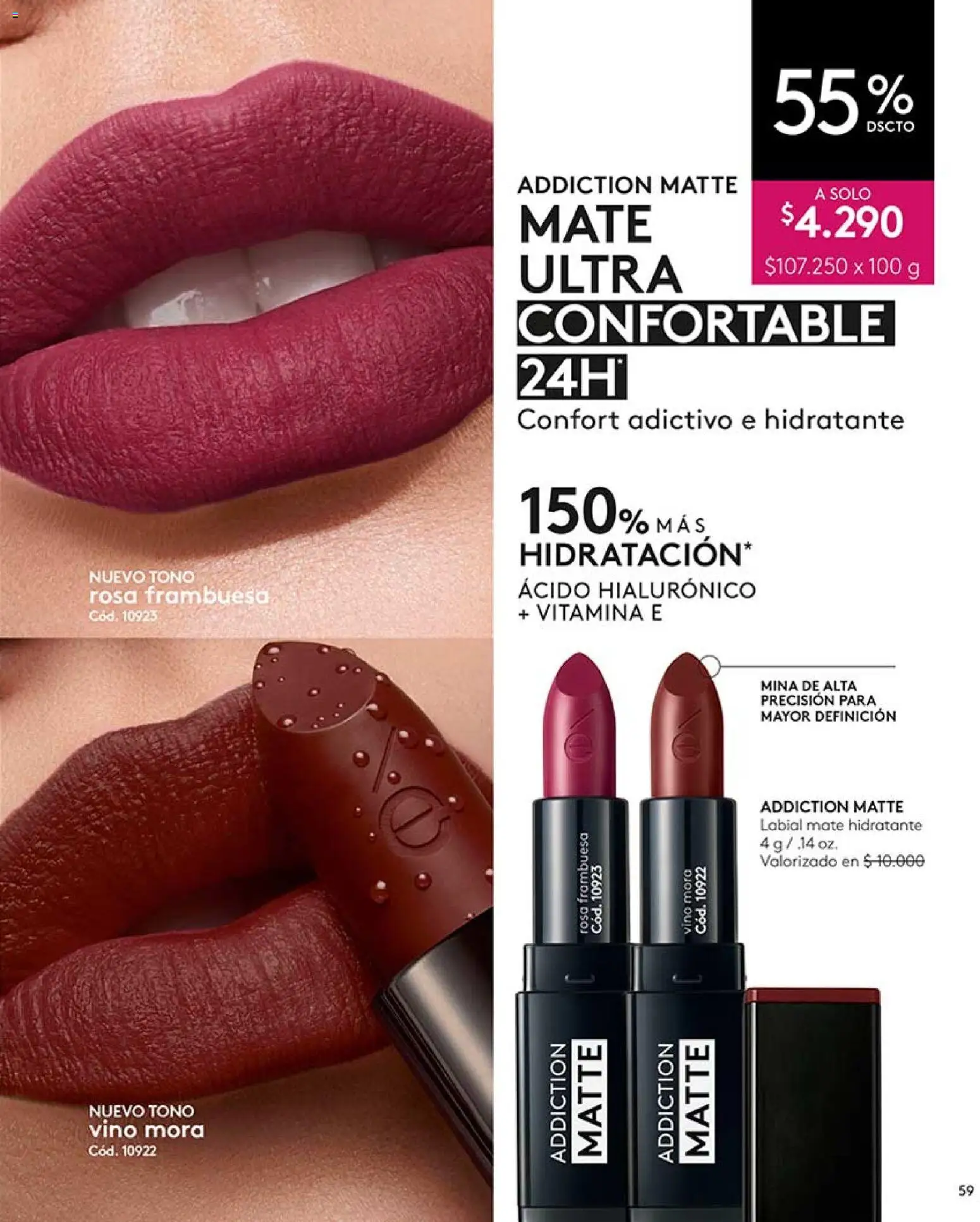 Catálogo Ésika Campaña 9 │ válido desde el 17.05.2026 | Página: 63 | Productos: Mate, Vino, Labial