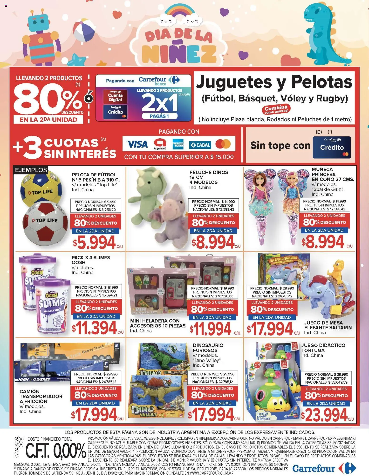 Carrefour ofertas │ válido desde el 11/08/2026 | Página: 20 | Productos: Top, Sobre, Mesa, Pelota