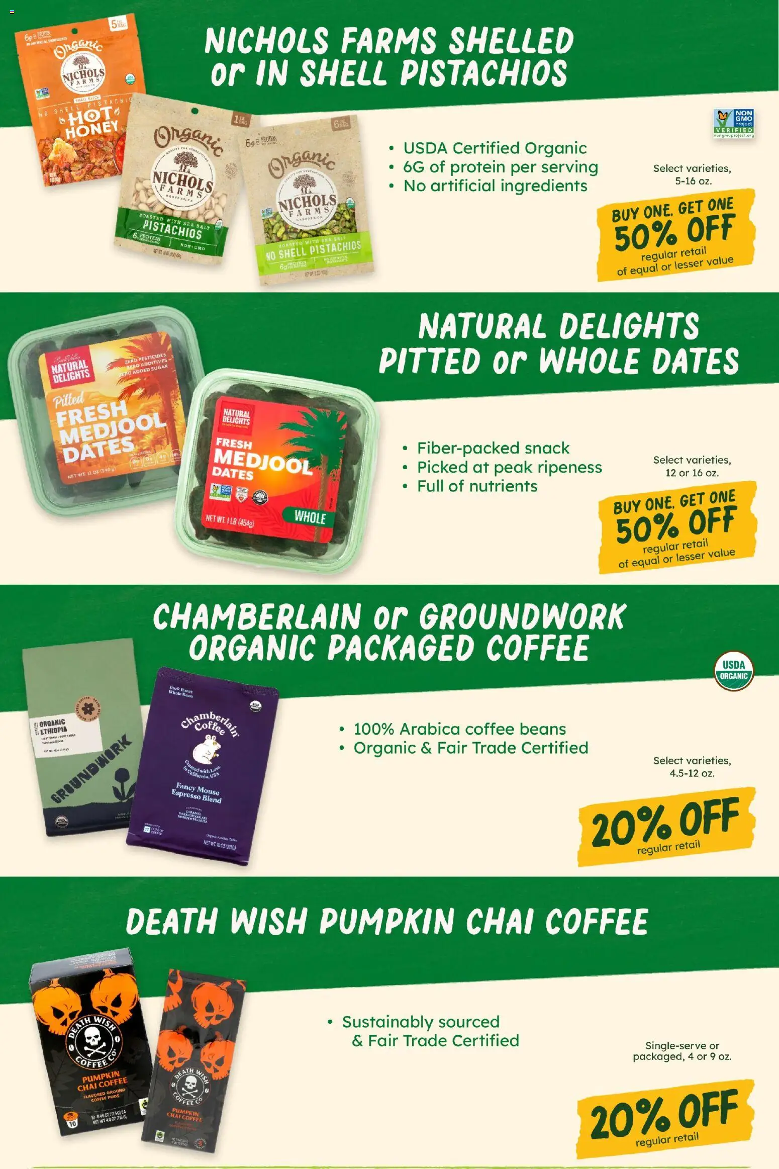 Sprouts Monthly Ad - valid from 08/26/2026 | Page: 8 | Products: Coffee, Beans, Mouse, Pistachios