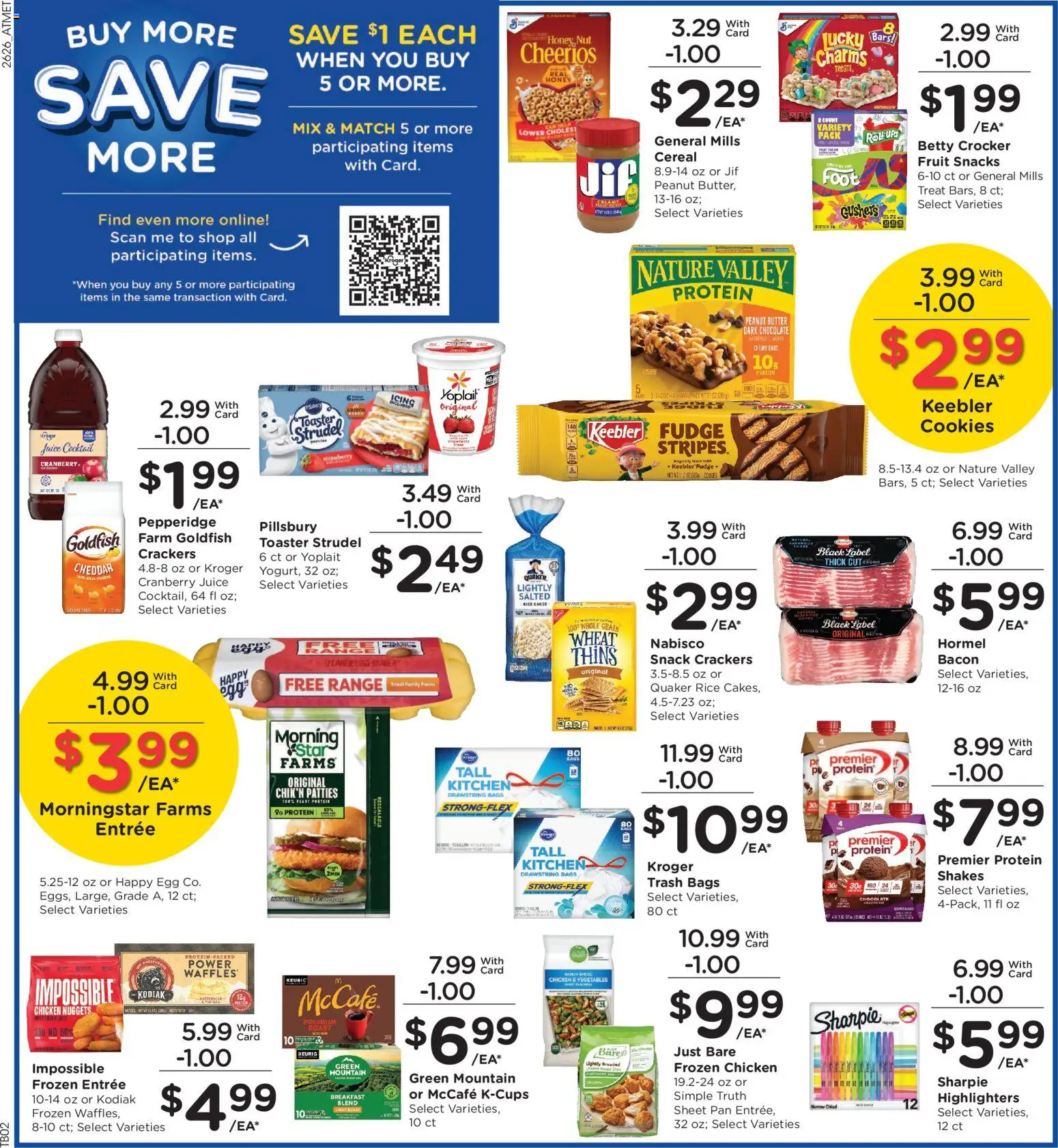 Kroger Weekly Ad - valid from 07/29/2026 | Page: 5 | Products: Toaster, Pan, Juice, Vegetables