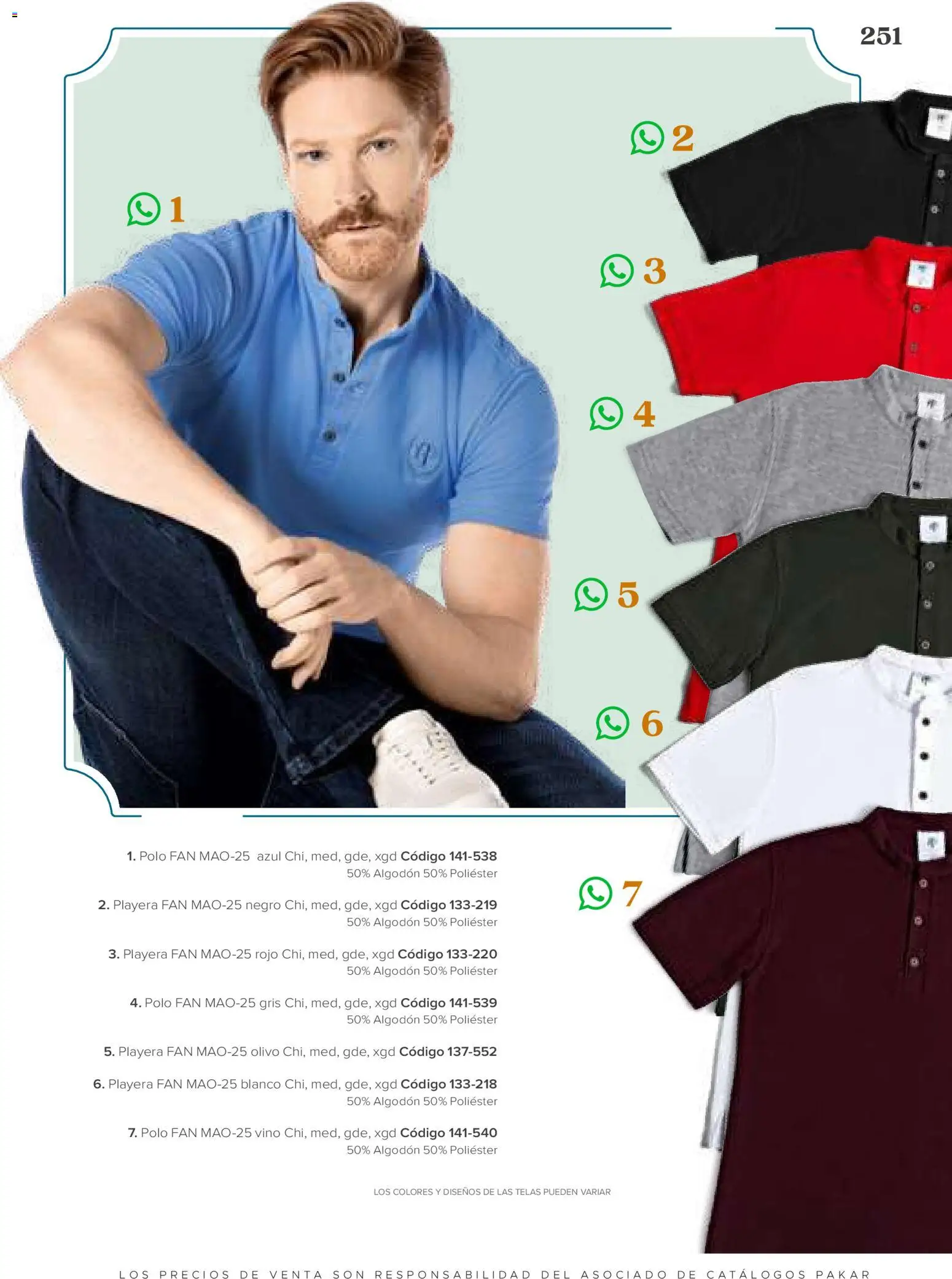 Nuevas ofertas de SC Pakar válidas en toda la República Mexicana desde el 31/07/2026. ¡Encuentra las mejores ofertas en SC Pakar catálogo Ropa! | Página: 251 | Productos: Algodón, Playera, Vino