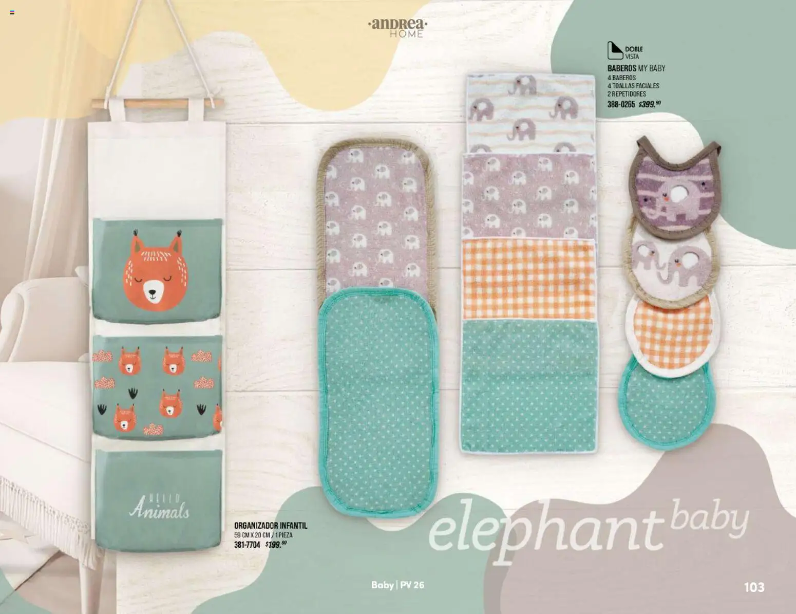 Nuevas ofertas de Andrea válidas en toda la República Mexicana desde el 25/01/2026. ¡Encuentra las mejores ofertas en Andrea catálogo Home! | Página: 103 | Productos: Organizador, Toallas