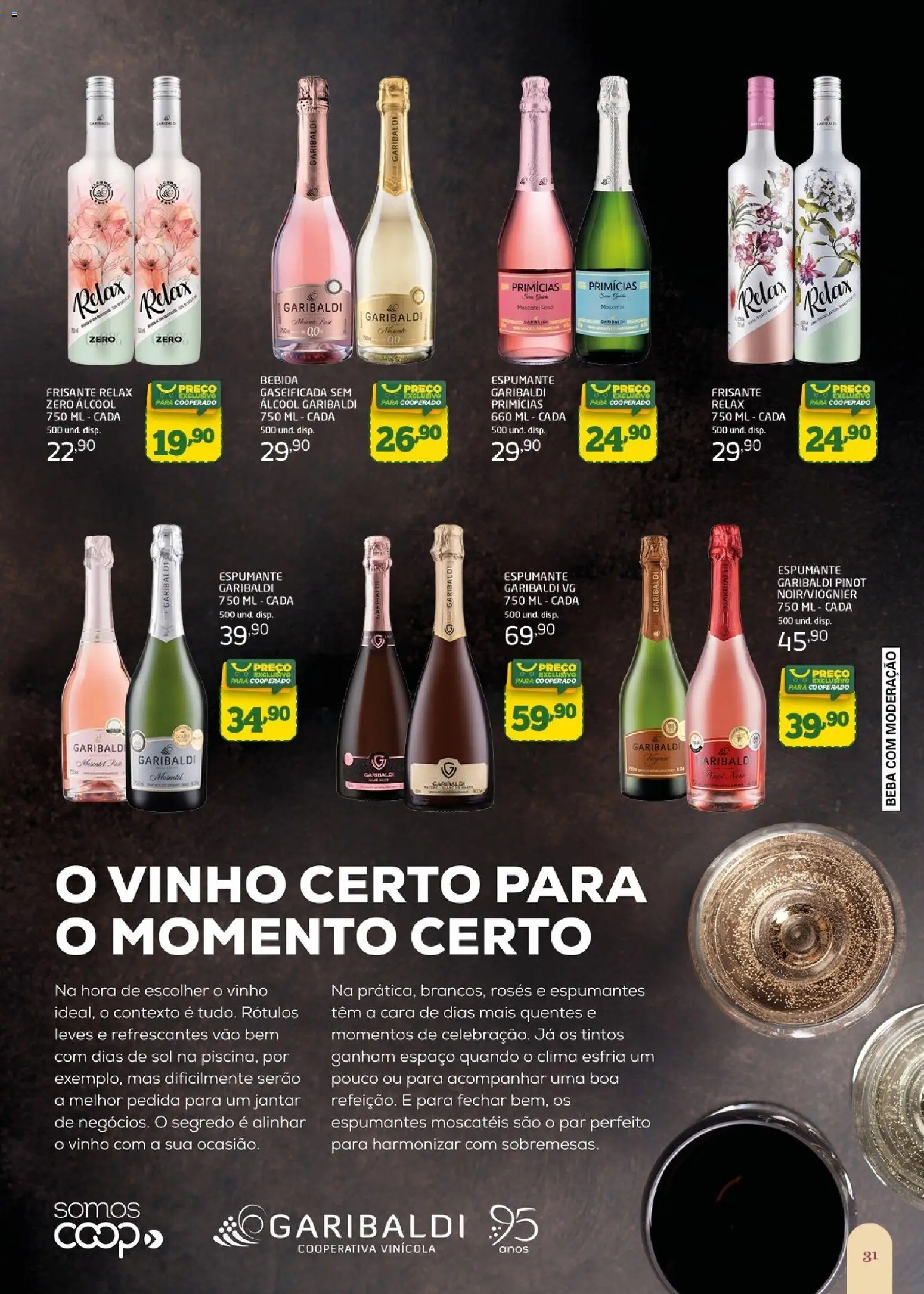 Cooper Folheto - válido de 27.05.2026 | Página: 31 | Produtos: Cará, Espumante, Vinho, Bebida