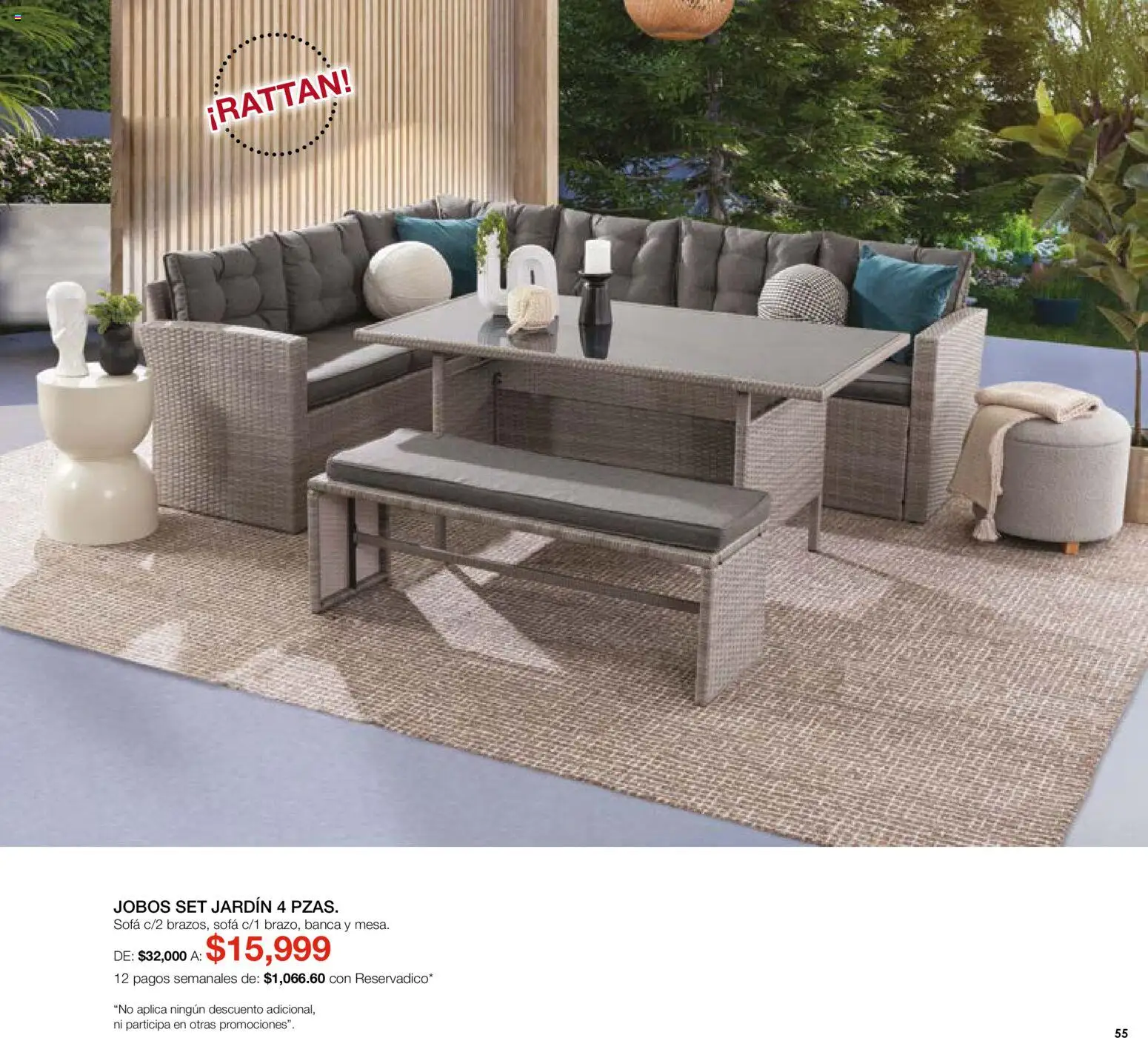 Nuevas ofertas de Muebles Dico válidas en toda la República Mexicana desde el 07.05.2026. ¡Encuentra las mejores ofertas en Muebles Dico catálogo Medio año, medio precio! | Página: 55