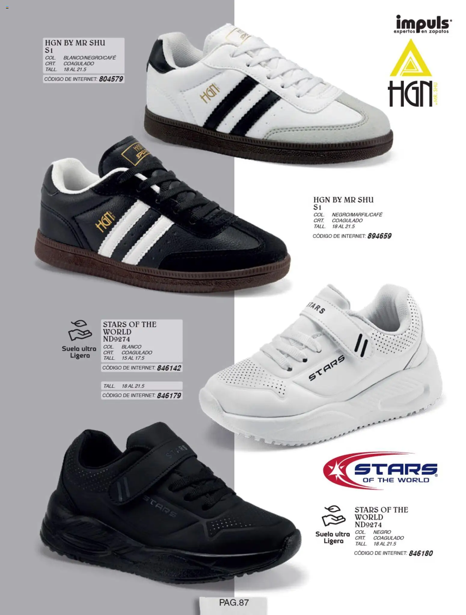Nuevas ofertas de Impuls válidas en toda la República Mexicana desde el 01/07/2026. ¡Encuentra las mejores ofertas en Impuls catálogo Niño! | Página: 89 | Productos: Zapatos