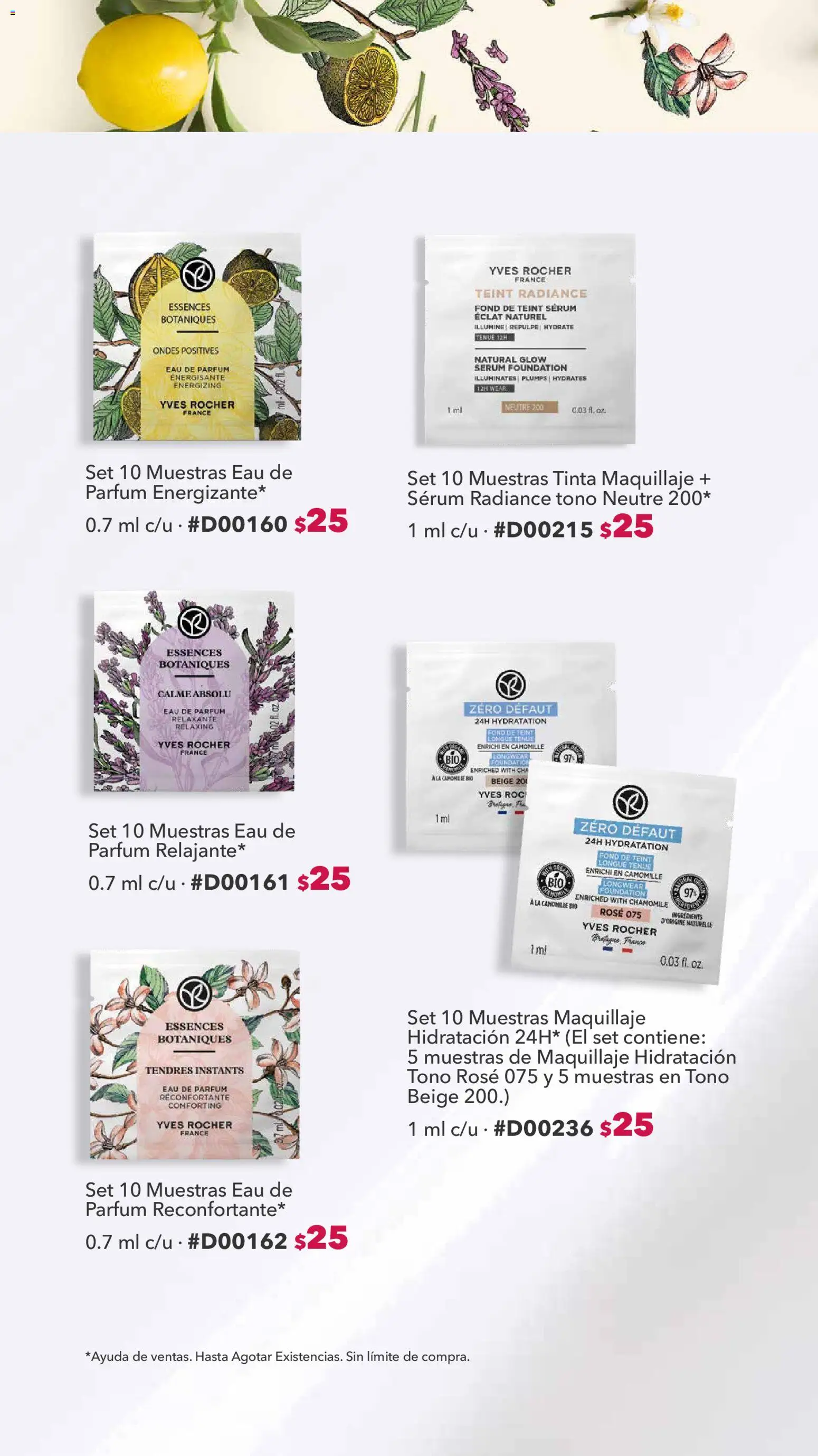 Nuevas ofertas de Yves Rocher válidas en toda la República Mexicana desde el 04/08/2026. ¡Encuentra las mejores ofertas en Yves Rocher catálogo Muestra y gana! | Página: 3 | Productos: Serum, Maquillaje